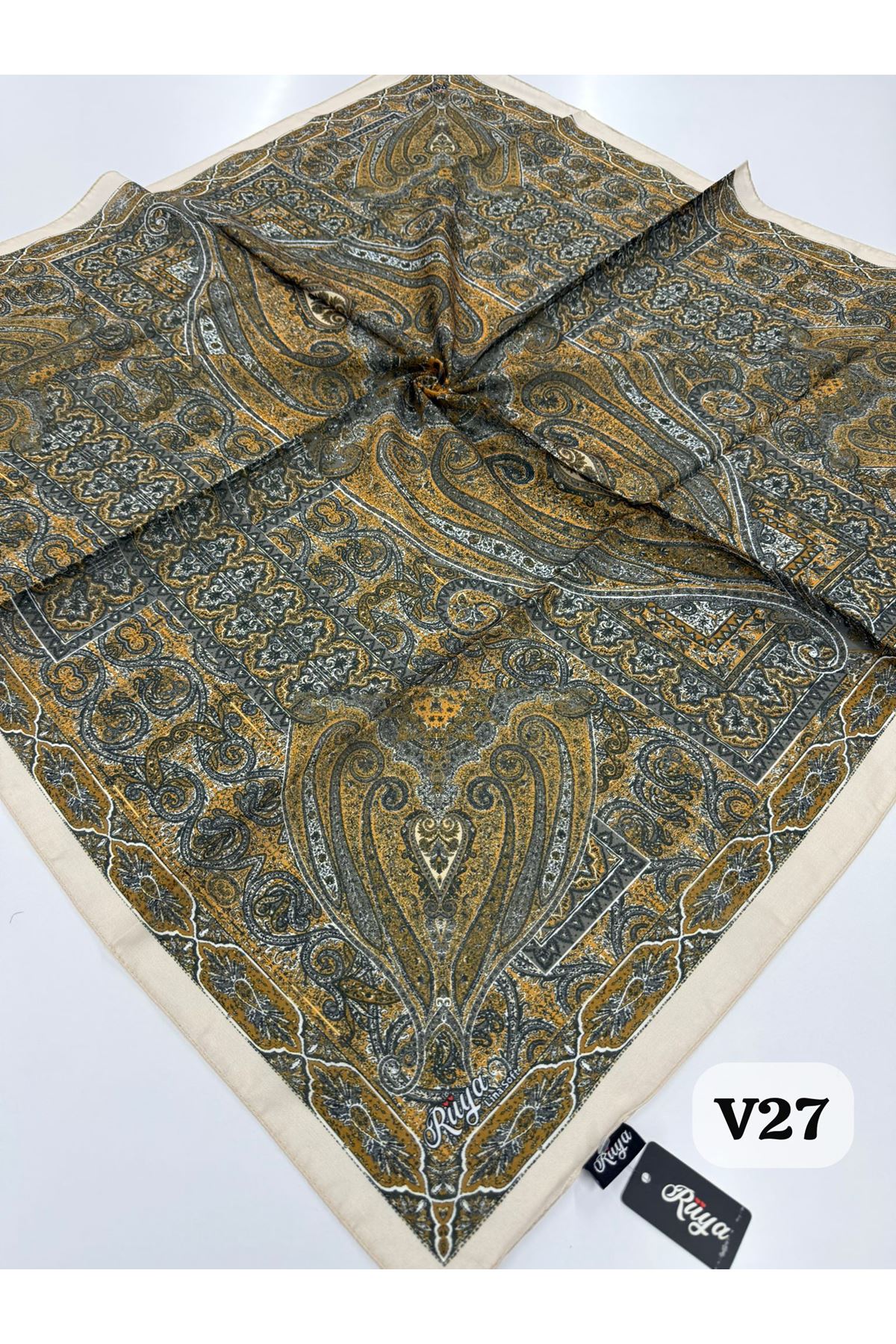 Rüya Lina Etnik Desen Soft Eşarp Kod: 0071 - V27