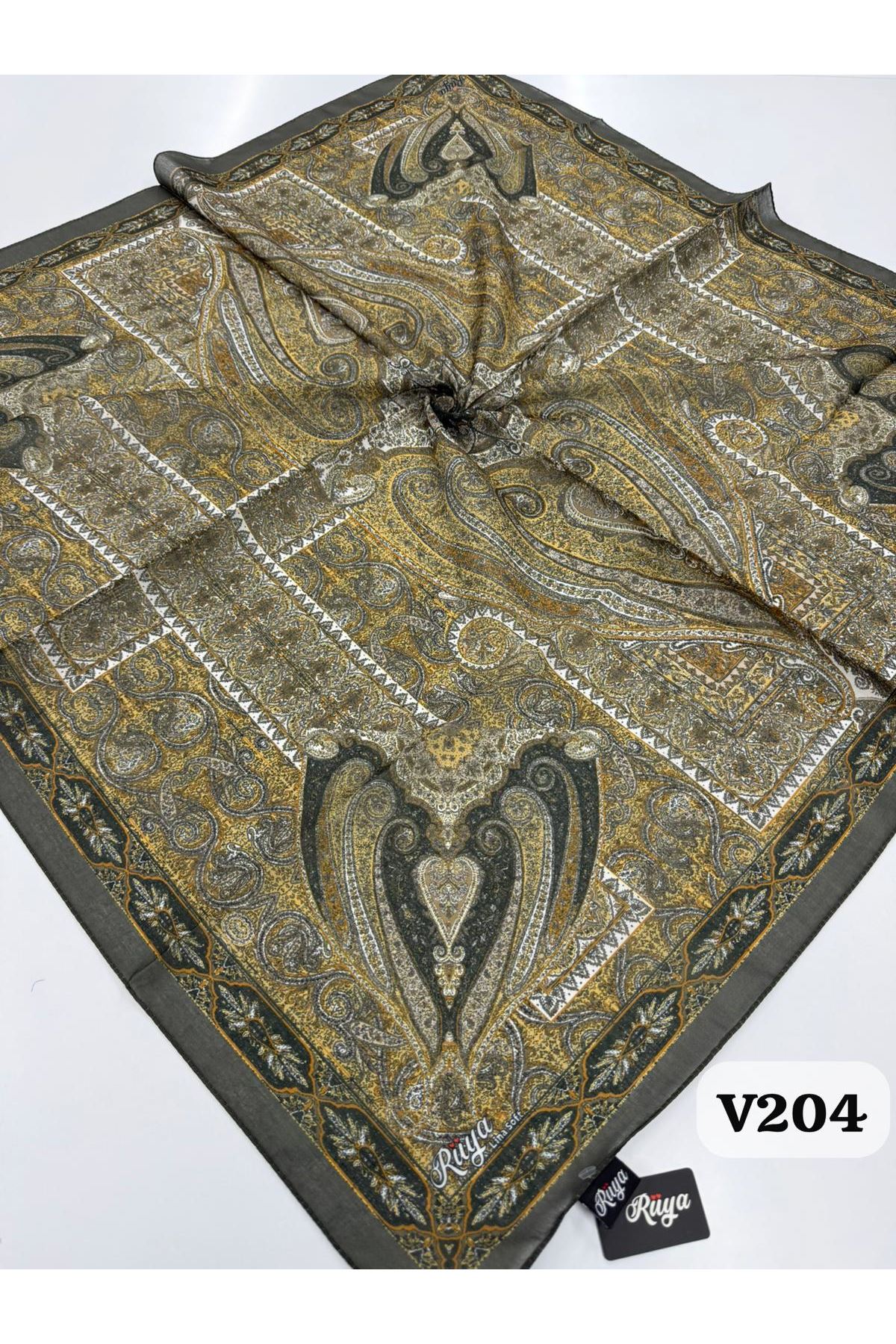 Rüya Lina Etnik Desen Soft Eşarp Kod: 0071 - V204