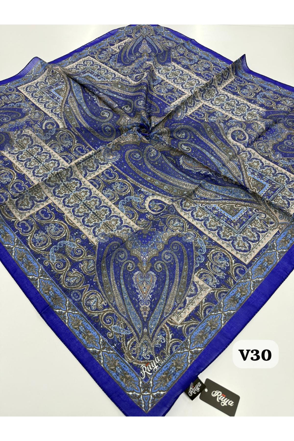 Rüya Lina Etnik Desen Soft Eşarp Kod: 0071 - V30