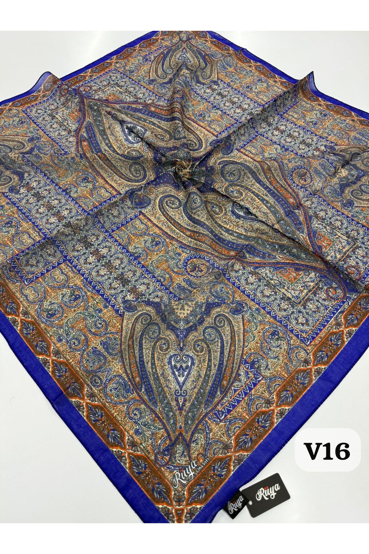 Rüya Lina Etnik Desen Soft Eşarp Kod: 0071 - V16