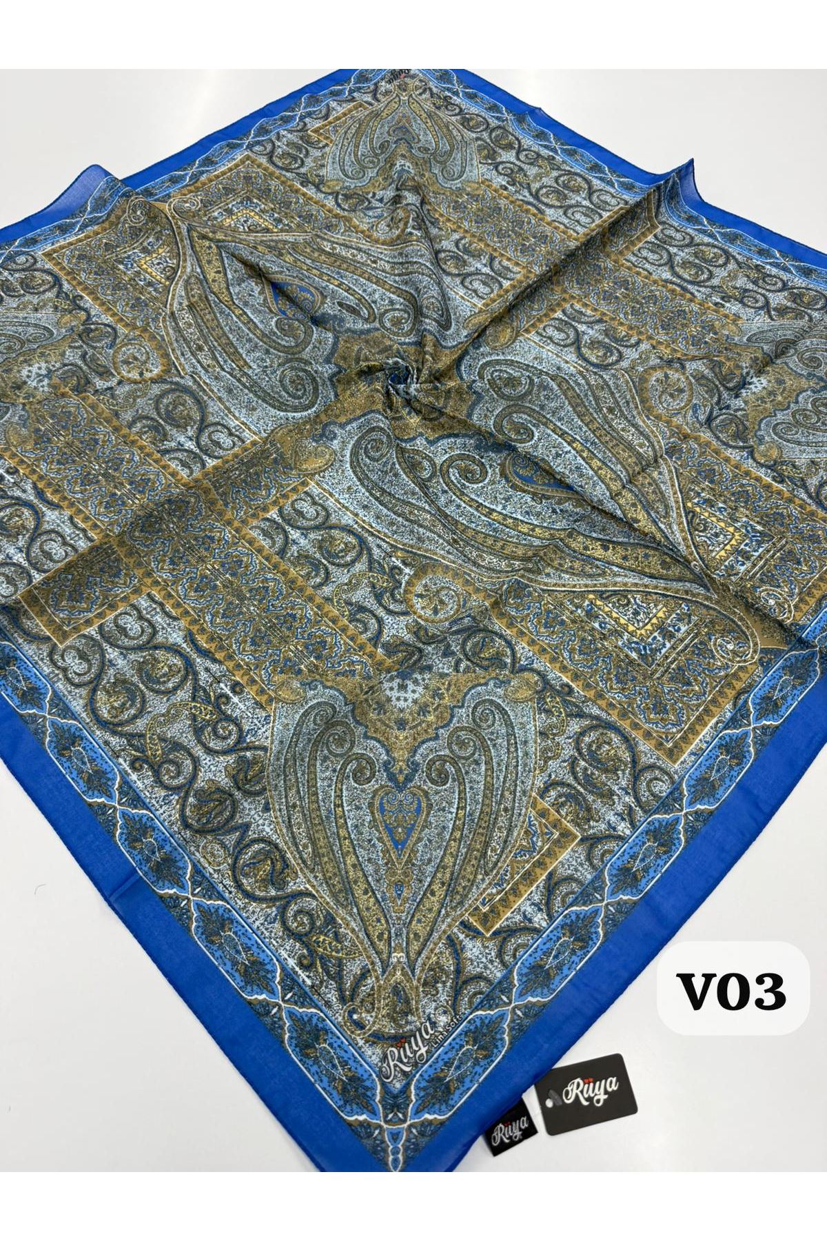 Rüya Lina Etnik Desen Soft Eşarp Kod: 0071 - V03