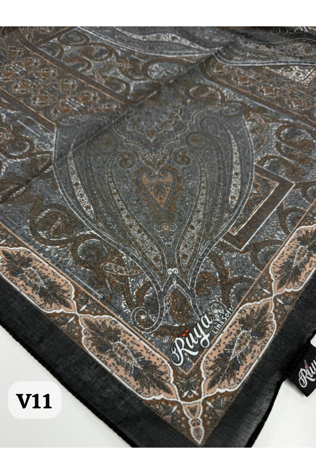 Rüya Lina Etnik Desen Soft Eşarp Kod: 0071 - V11