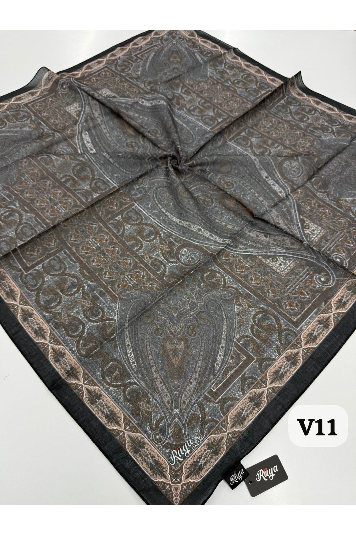 Rüya Lina Etnik Desen Soft Eşarp Kod: 0071 - V11