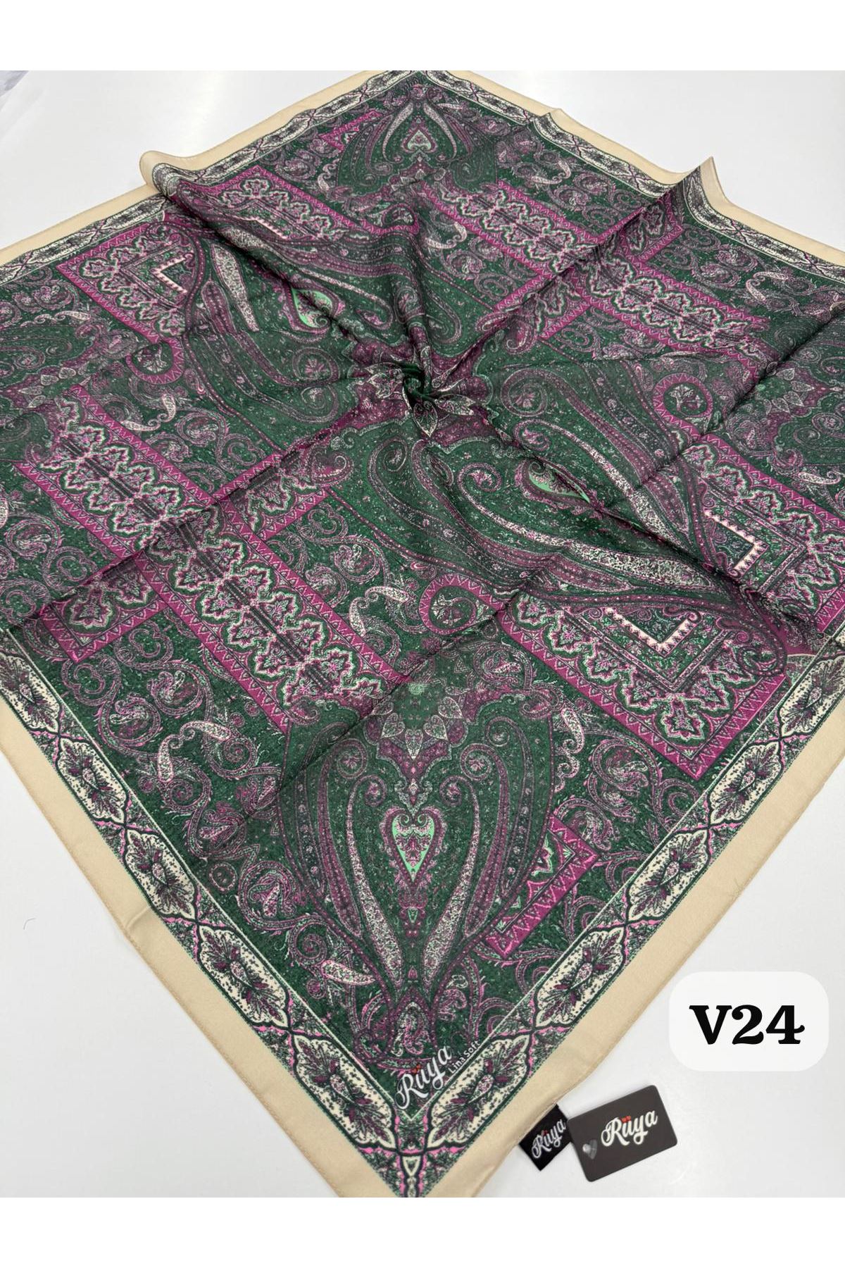 Rüya Lina Etnik Desen Soft Eşarp Kod: 0071 - V24