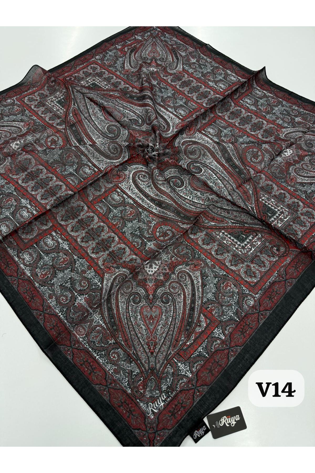 Rüya Lina Etnik Desen Soft Eşarp Kod: 0071 - V14