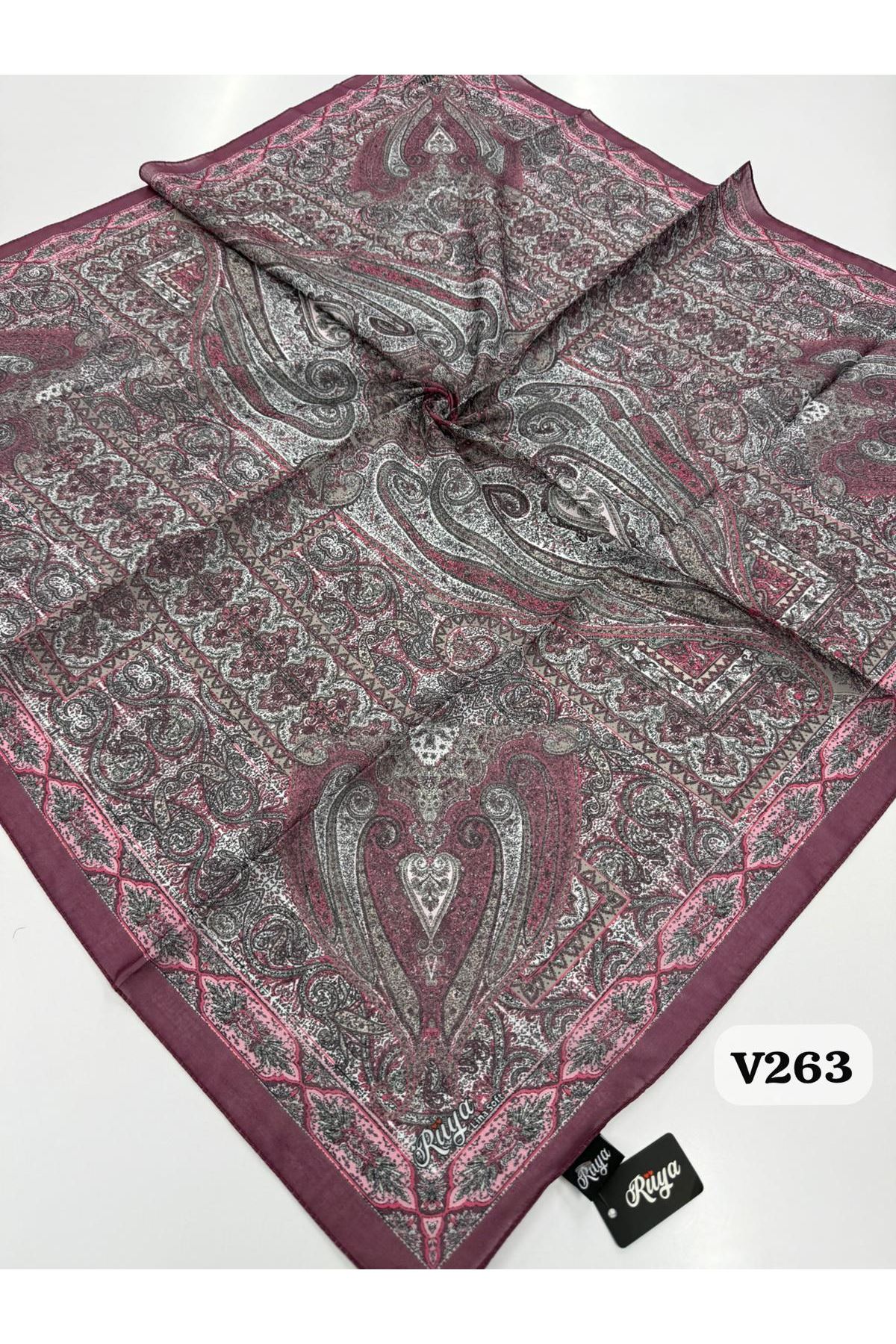 Rüya Lina Etnik Desen Soft Eşarp Kod: 0071 - V263