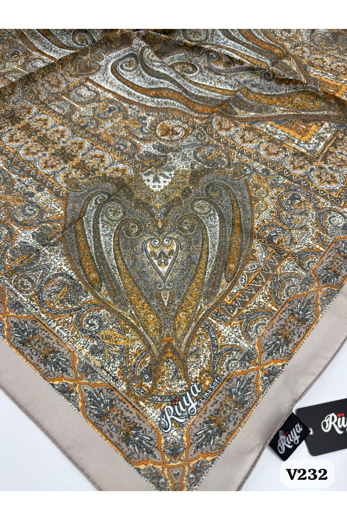 Rüya Lina Etnik Desen Soft Eşarp Kod: 0071 - V232