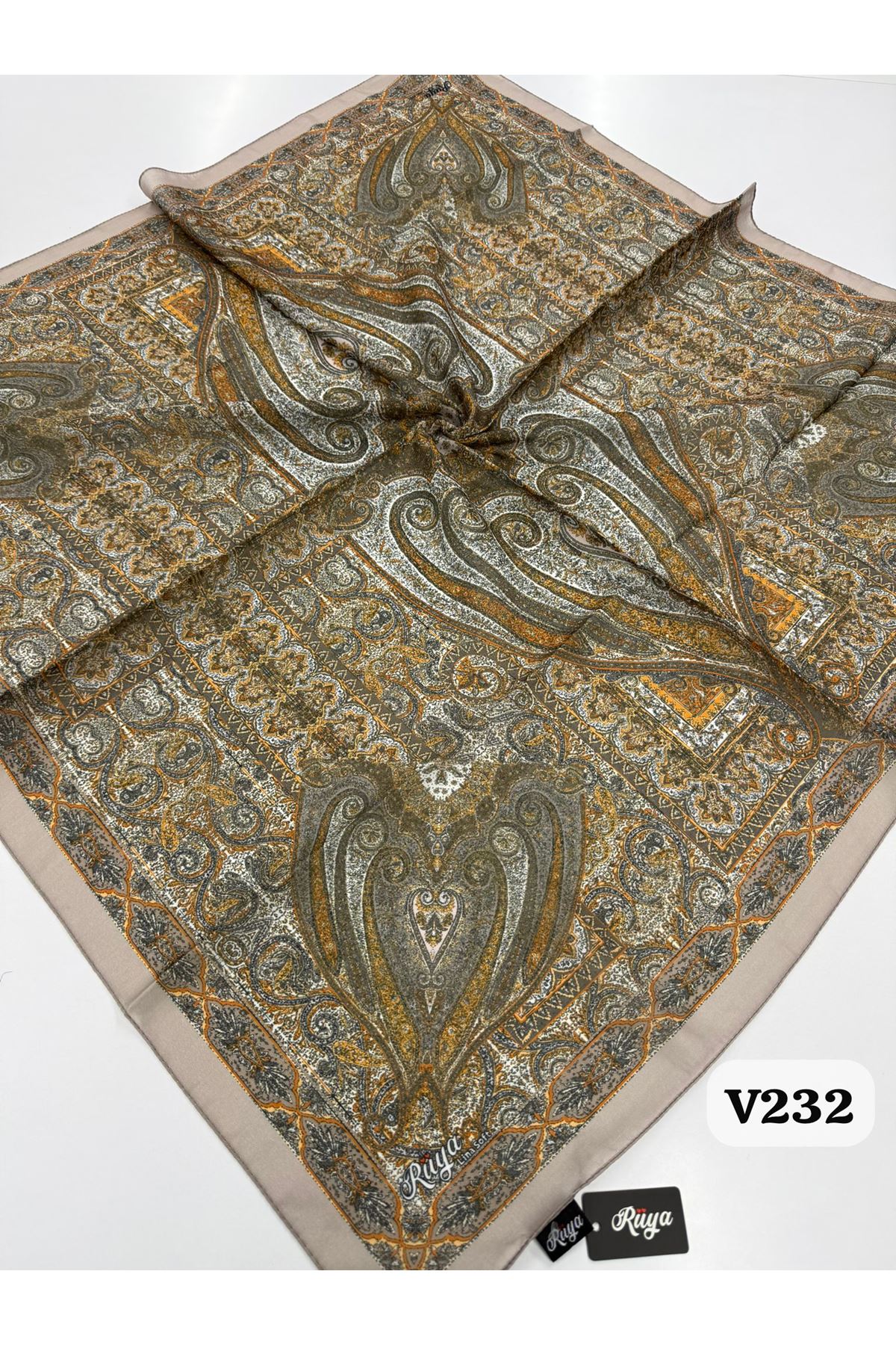 Rüya Lina Etnik Desen Soft Eşarp Kod: 0071 - V232