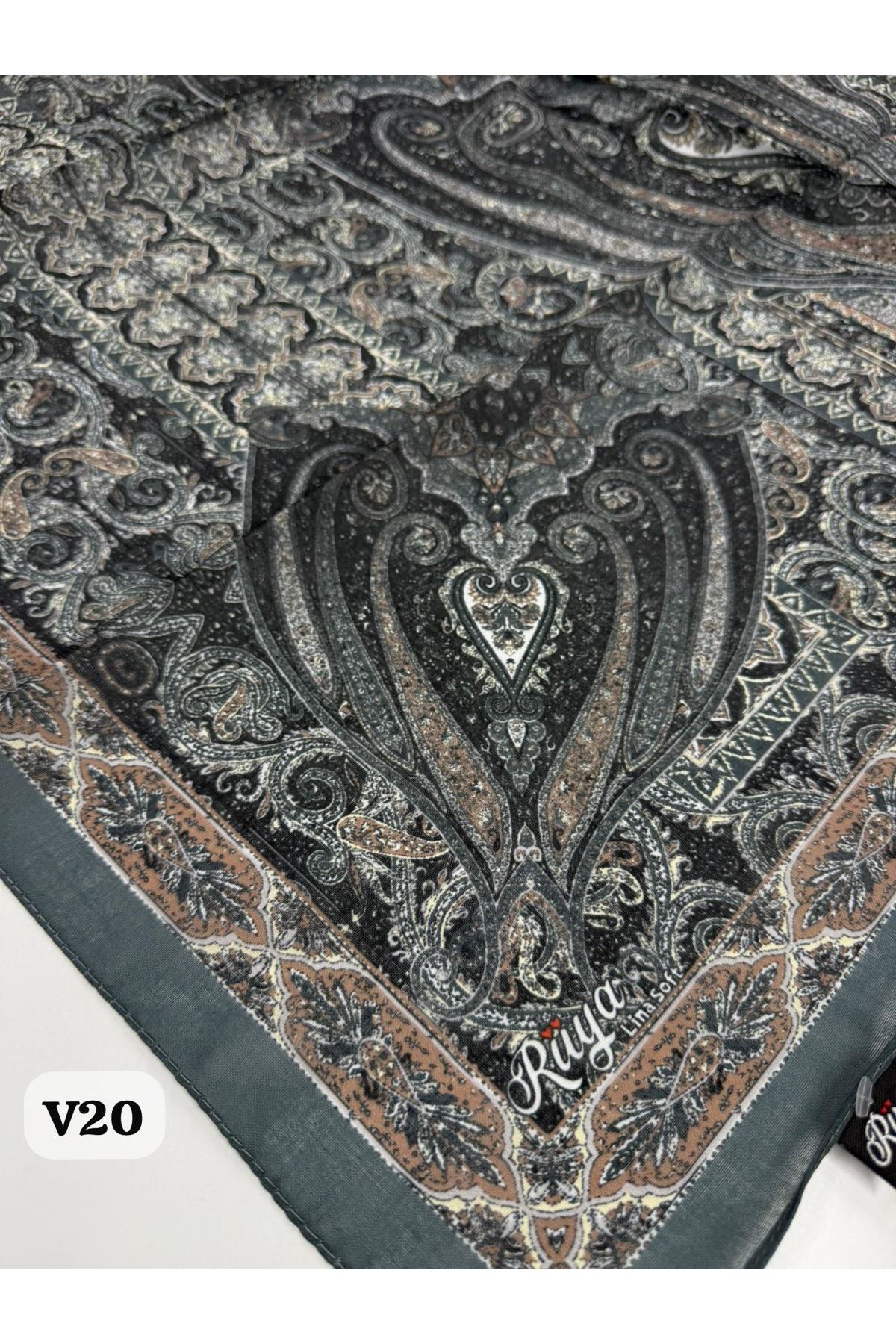 Rüya Lina Etnik Desen Soft Eşarp Kod: 0071 - V20