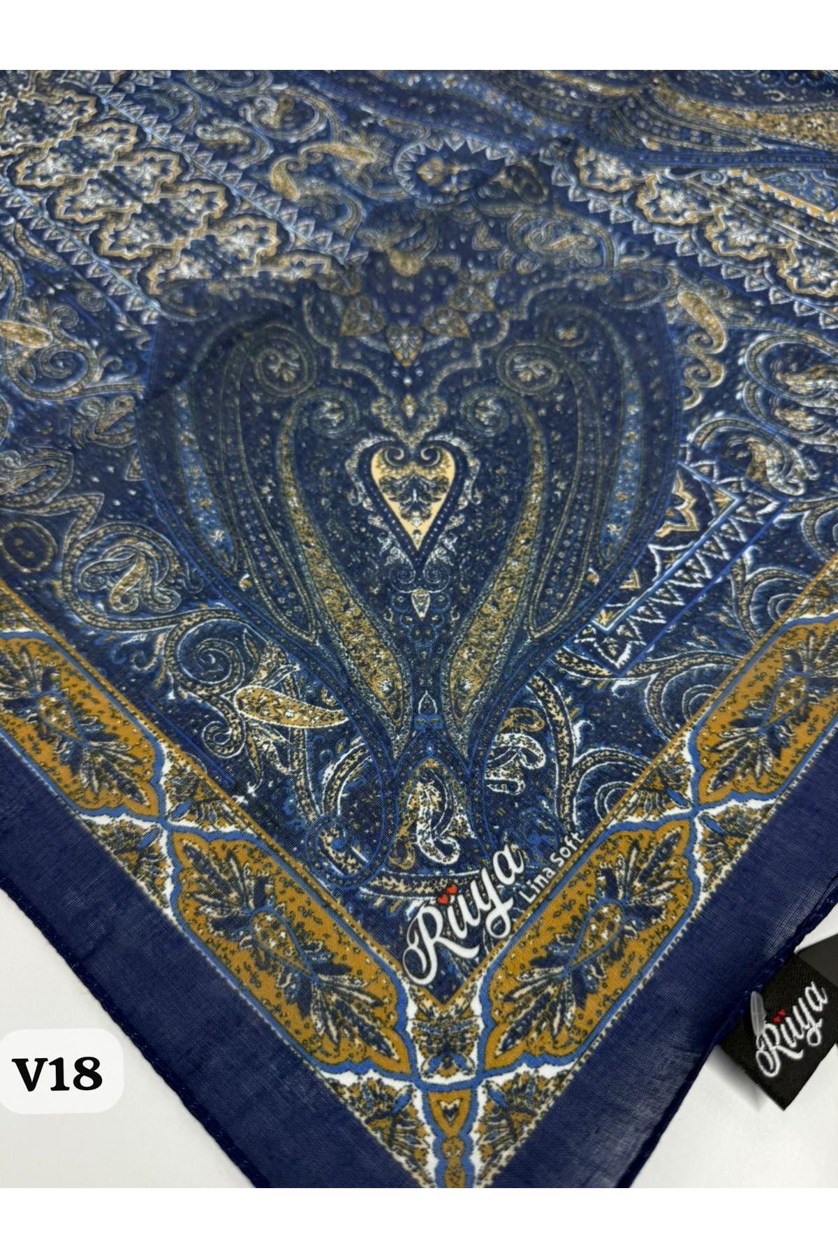 Rüya Lina Etnik Desen Soft Eşarp Kod: 0071 - V18