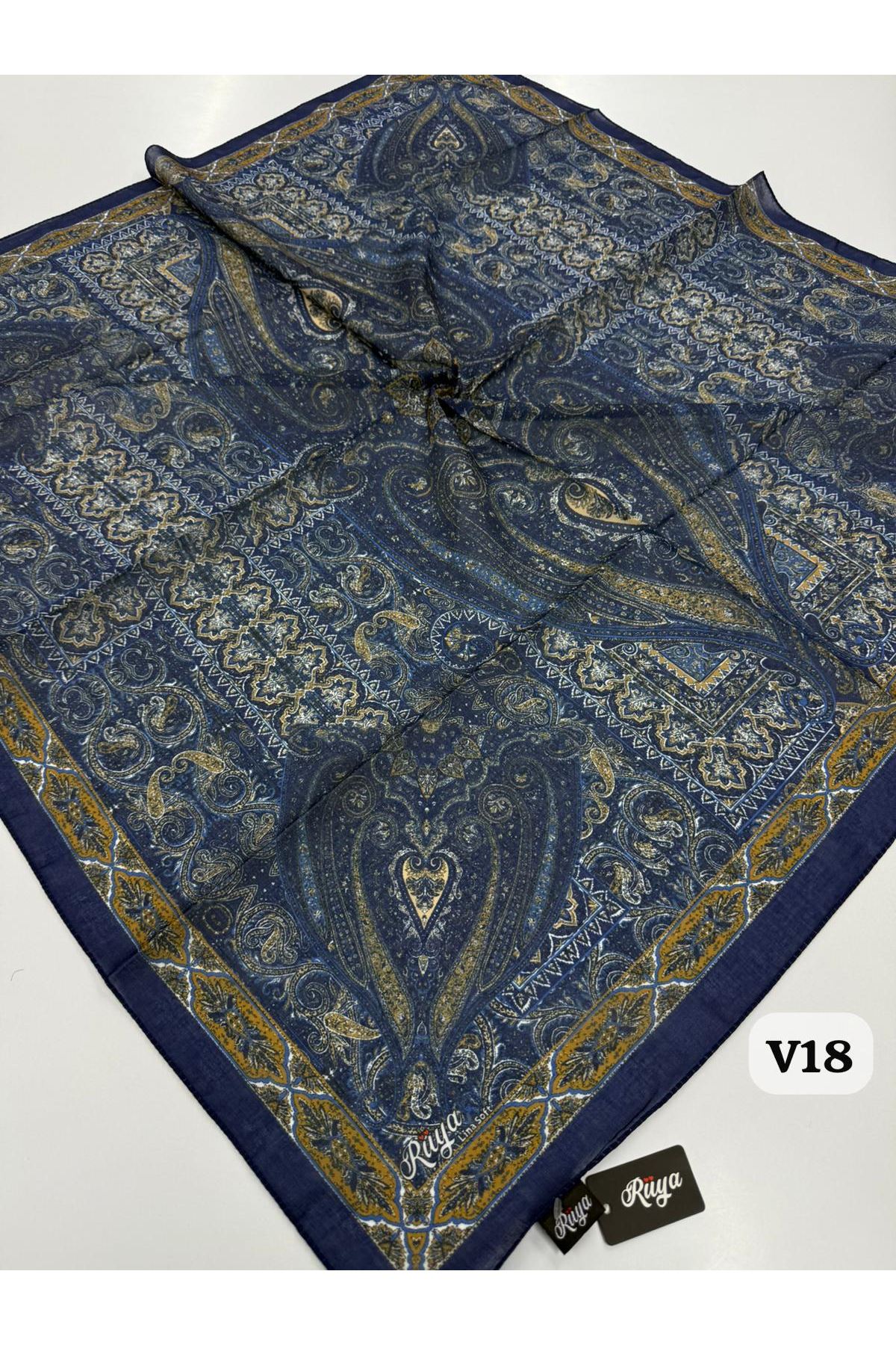 Rüya Lina Etnik Desen Soft Eşarp Kod: 0071 - V18