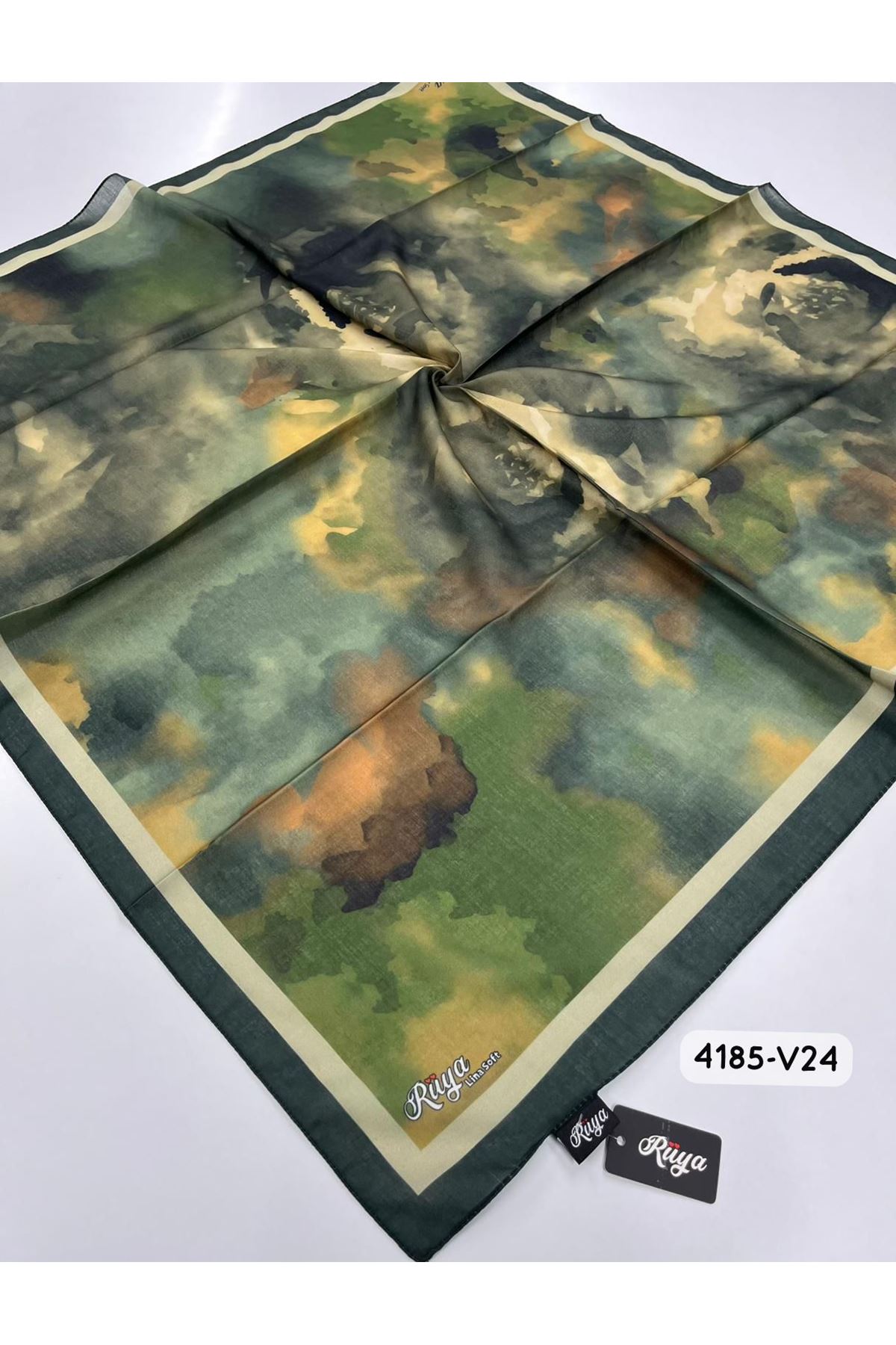 Rüya Lina Rose Desen Soft Eşarp Kod: 4185 - V24