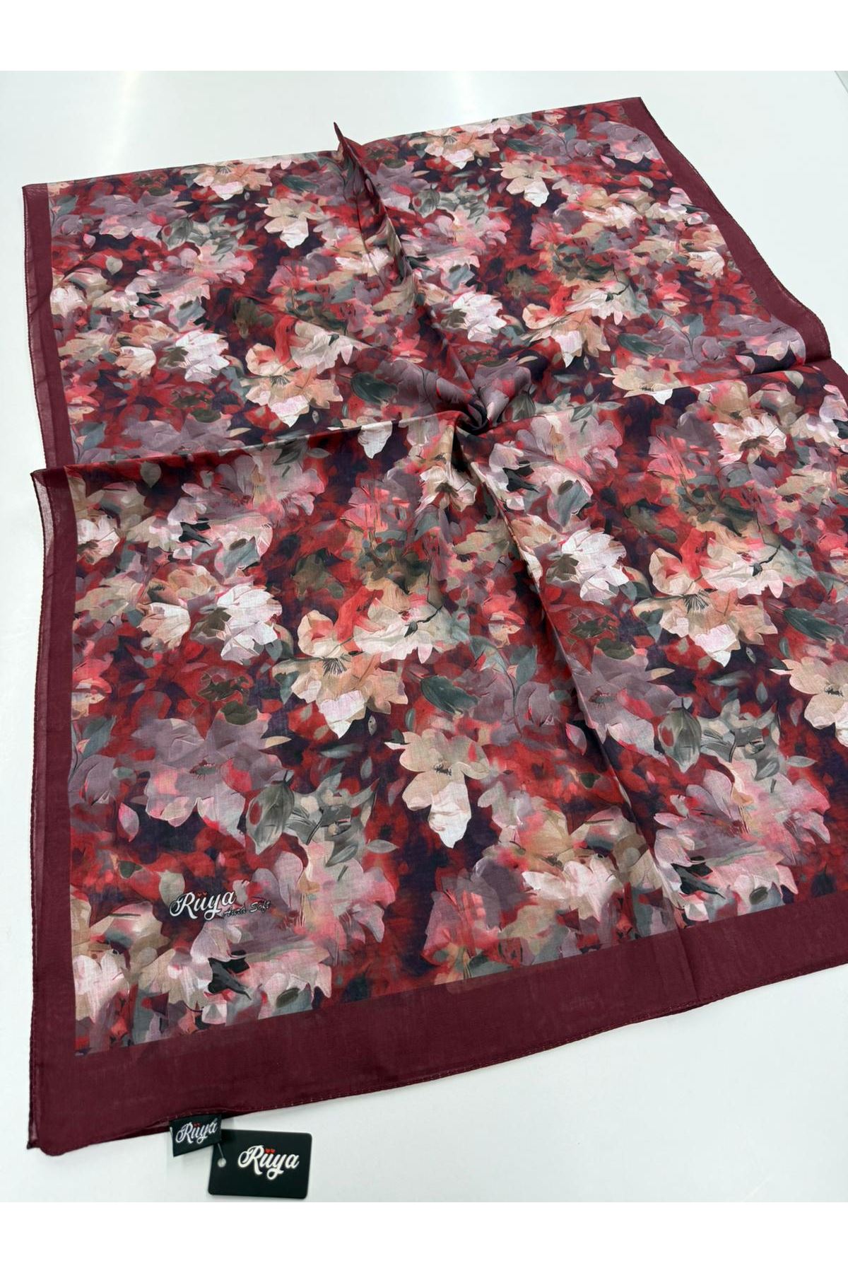 Batik Çiçek Desen Rüya Aura Soft Şal 