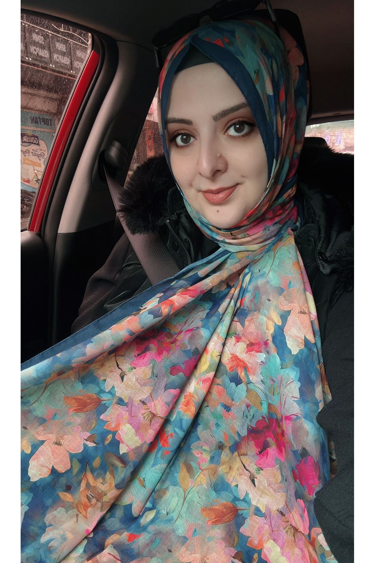 Batik Çiçek Desen Rüya Aura Soft Şal