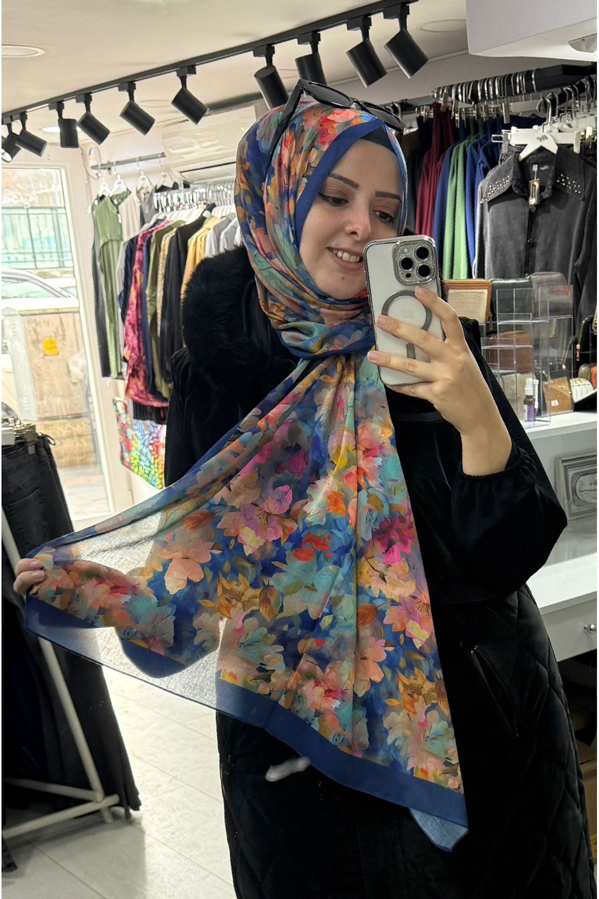 Batik Çiçek Desen Rüya Aura Soft Şal