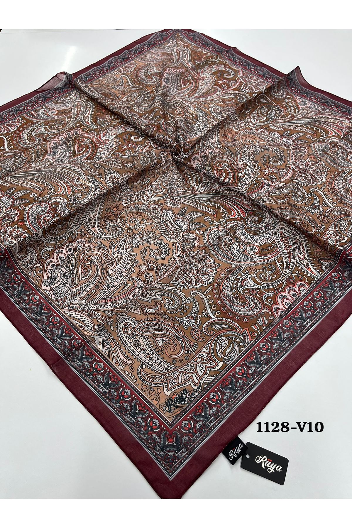 Rüya Lina Etnik Desen Soft Eşarp Kod: 1128 - V10