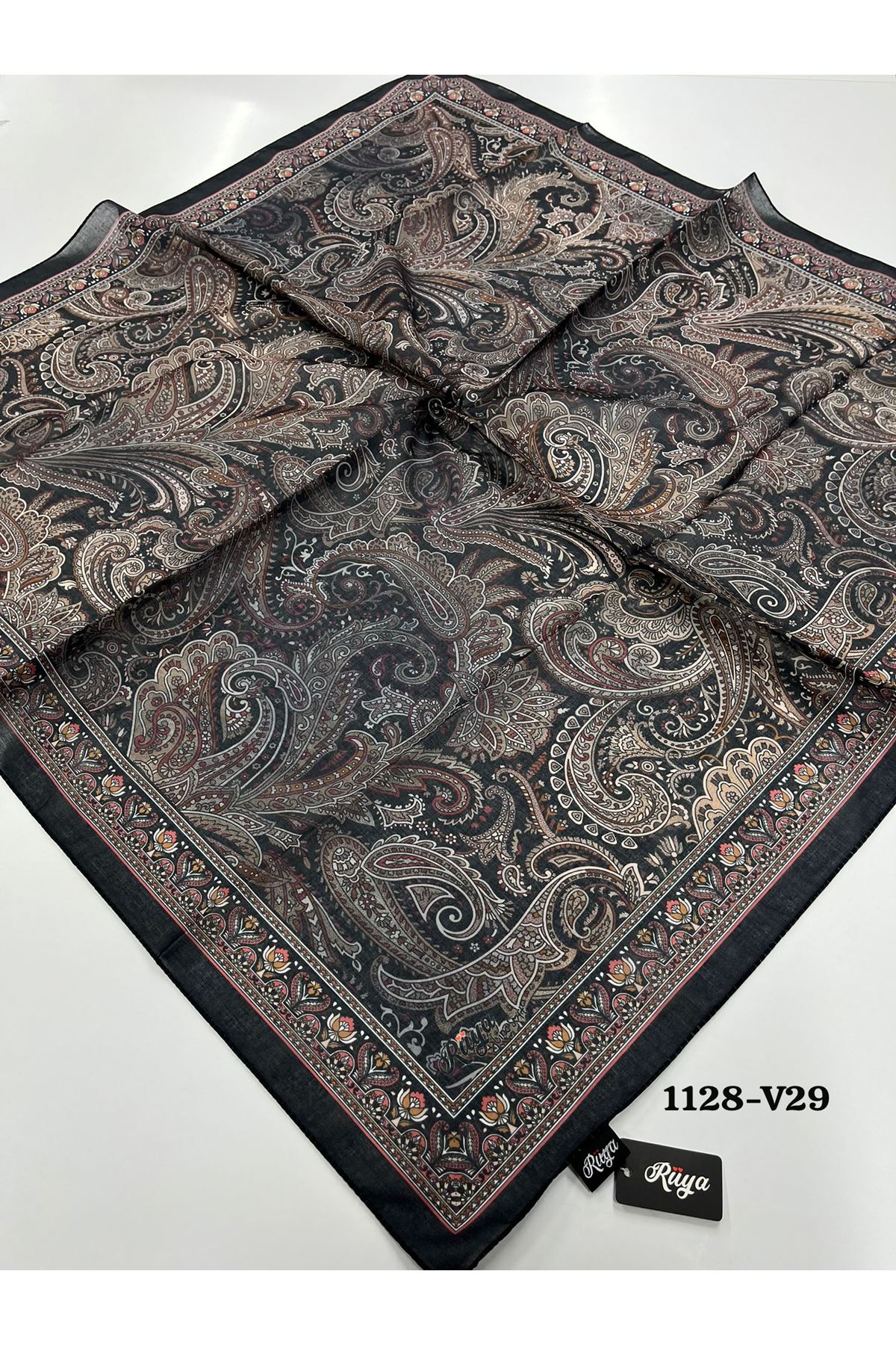 Rüya Lina Etnik Desen Soft Eşarp Kod: 1128 - V29