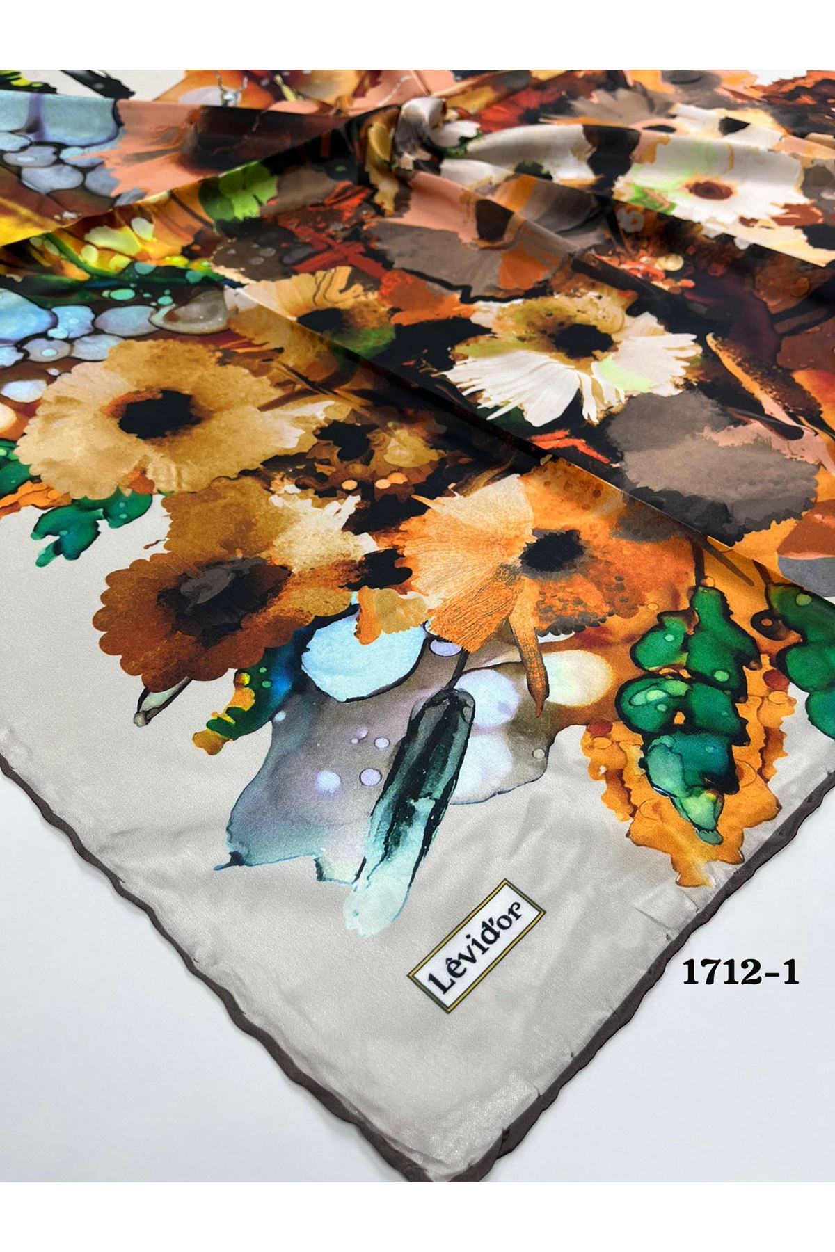 Levidor Hint İpeği Eşarp Kod: 1712 - 1