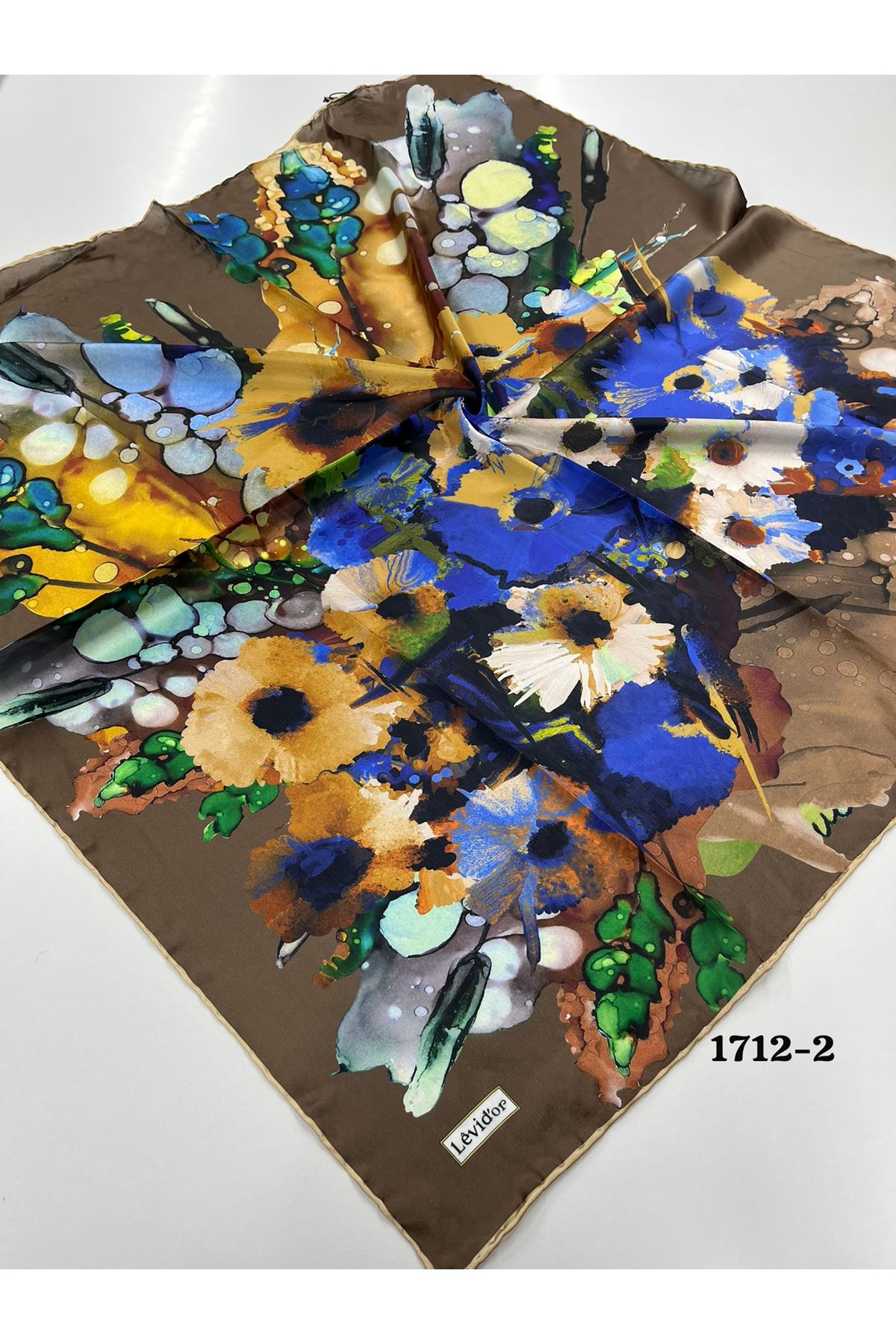 Levidor Hint İpeği Eşarp Kod: 1712 - 2