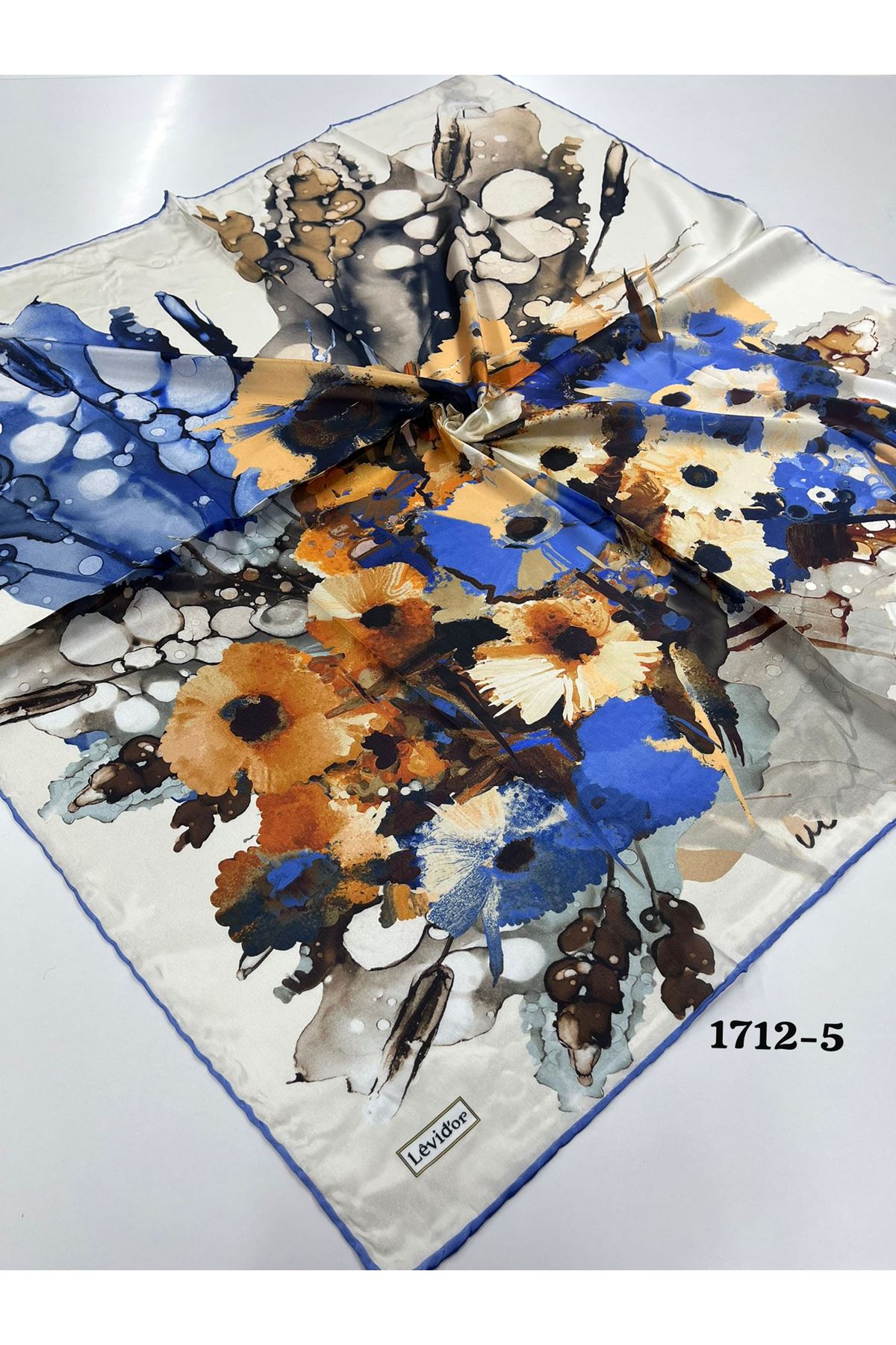 Levidor Hint İpeği Eşarp Kod: 1712 - 5