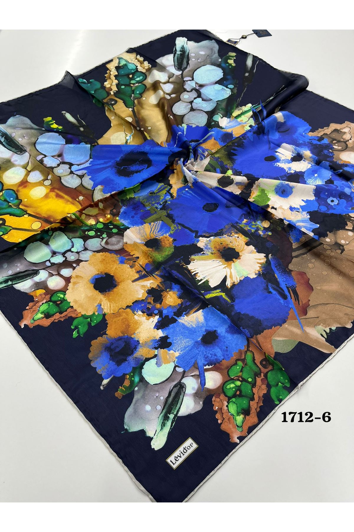 Levidor Hint İpeği Eşarp Kod: 1712 - 6