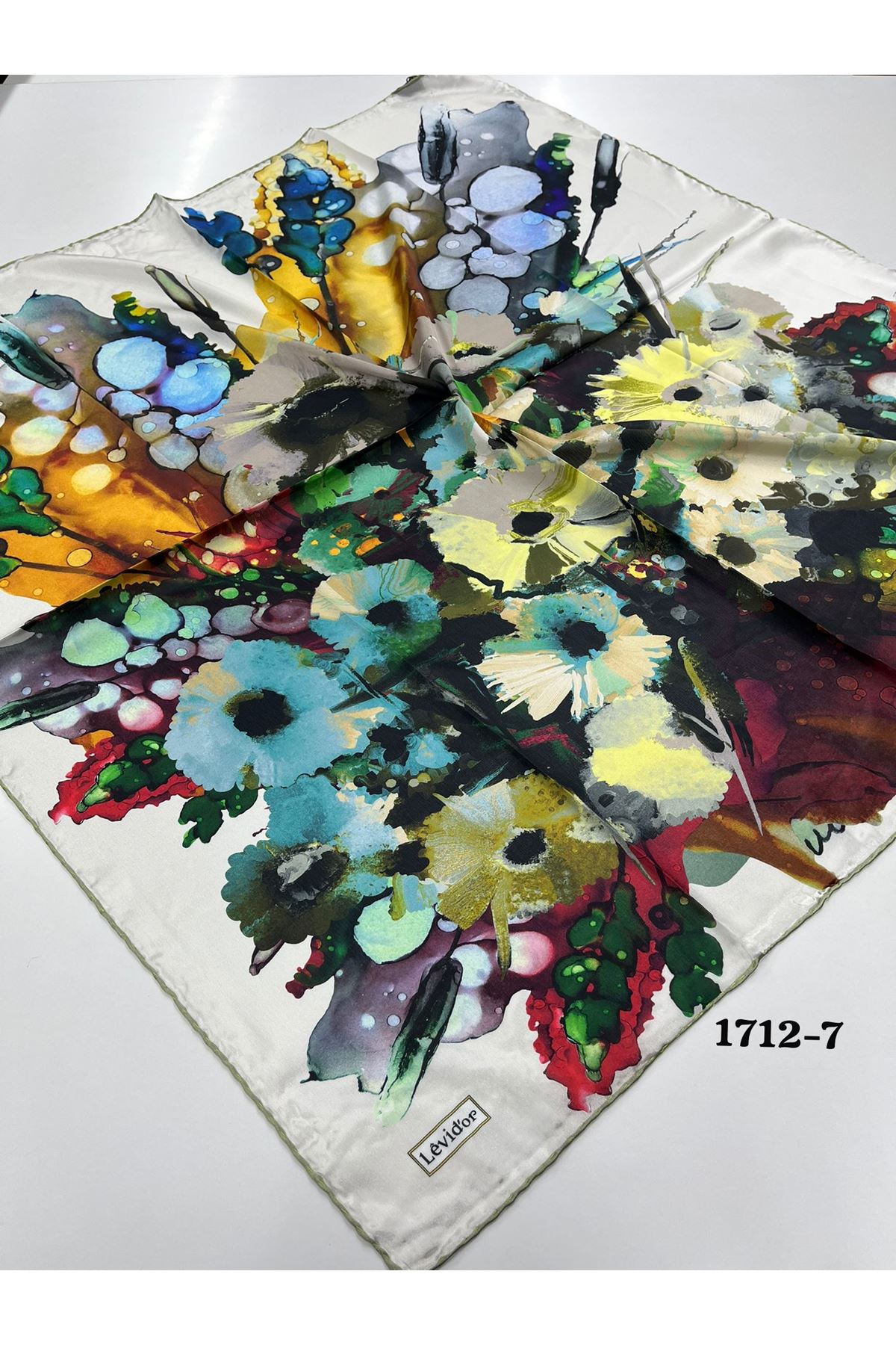 Levidor Hint İpeği Eşarp Kod: 1712 - 7