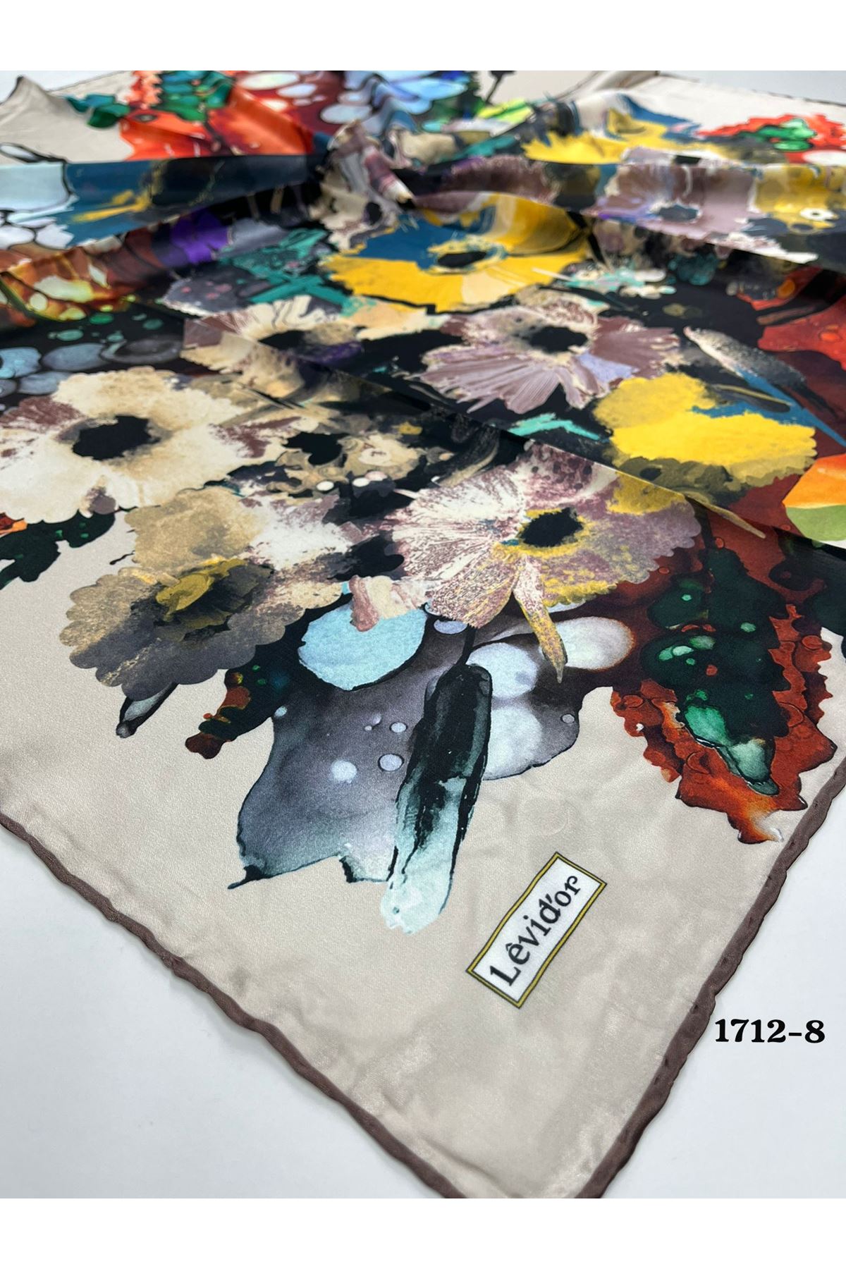 Levidor Hint İpeği Eşarp Kod: 1712 - 8