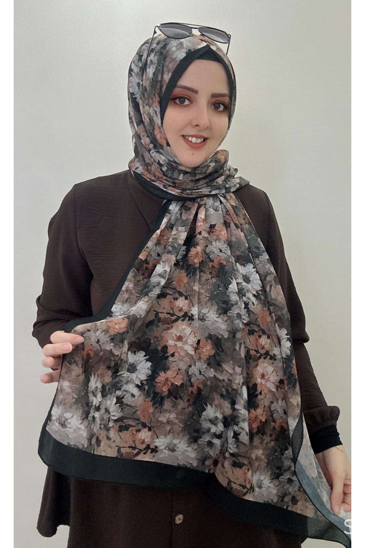  Çiçek Desen Rüya Aura Soft Şal  