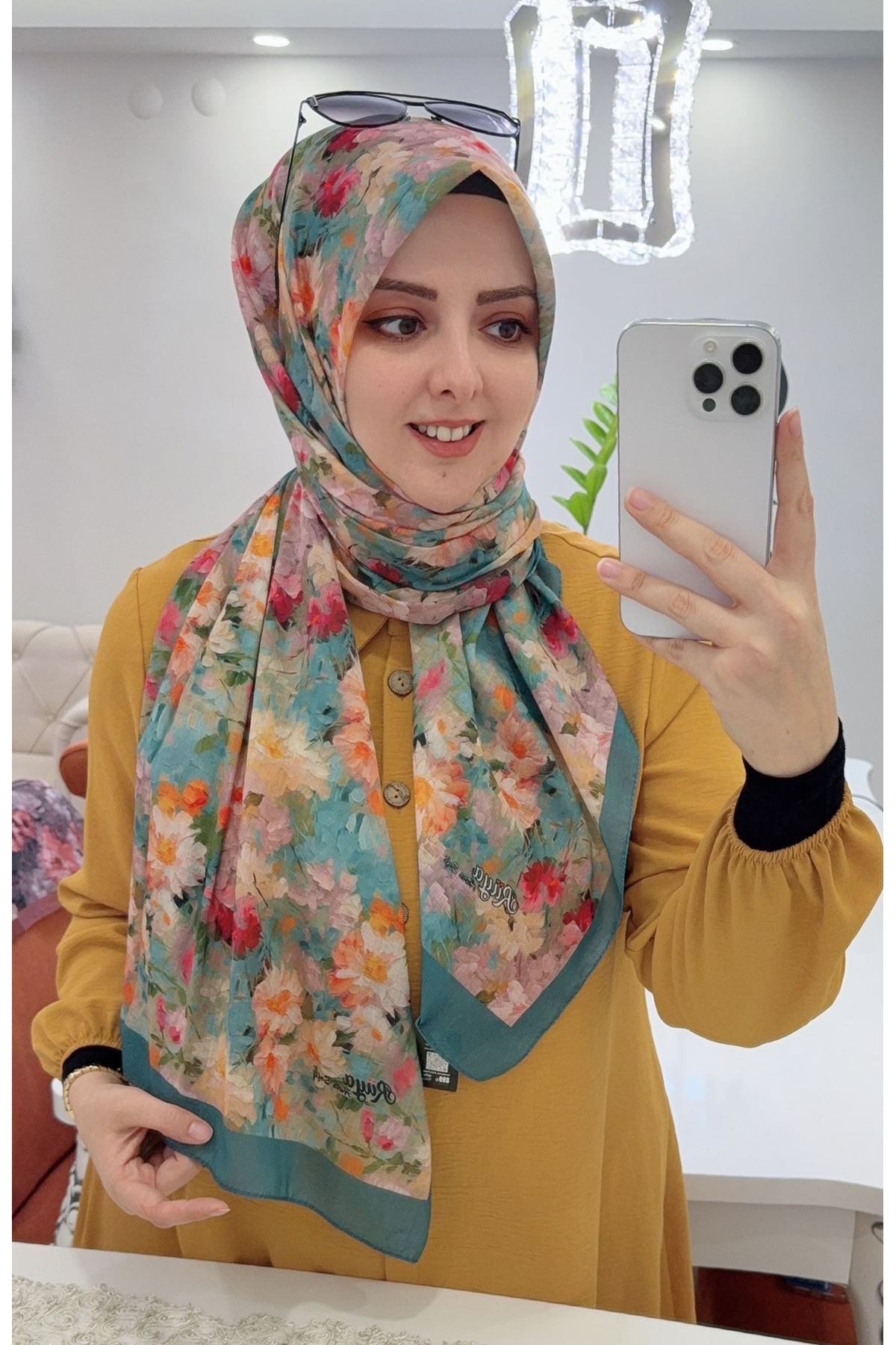  Çiçek Desen Rüya Aura Soft Şal 