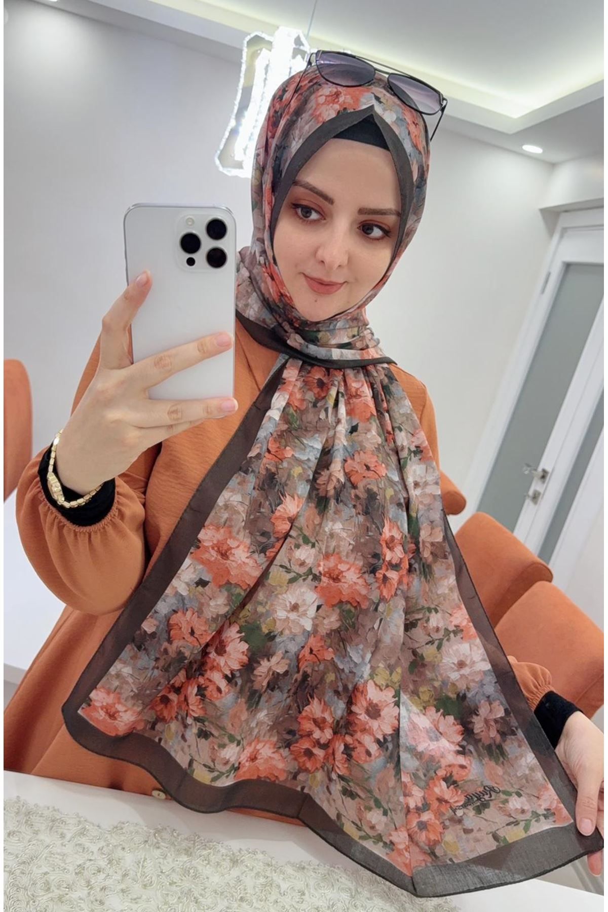  Çiçek Desen Rüya Aura Soft Şal  