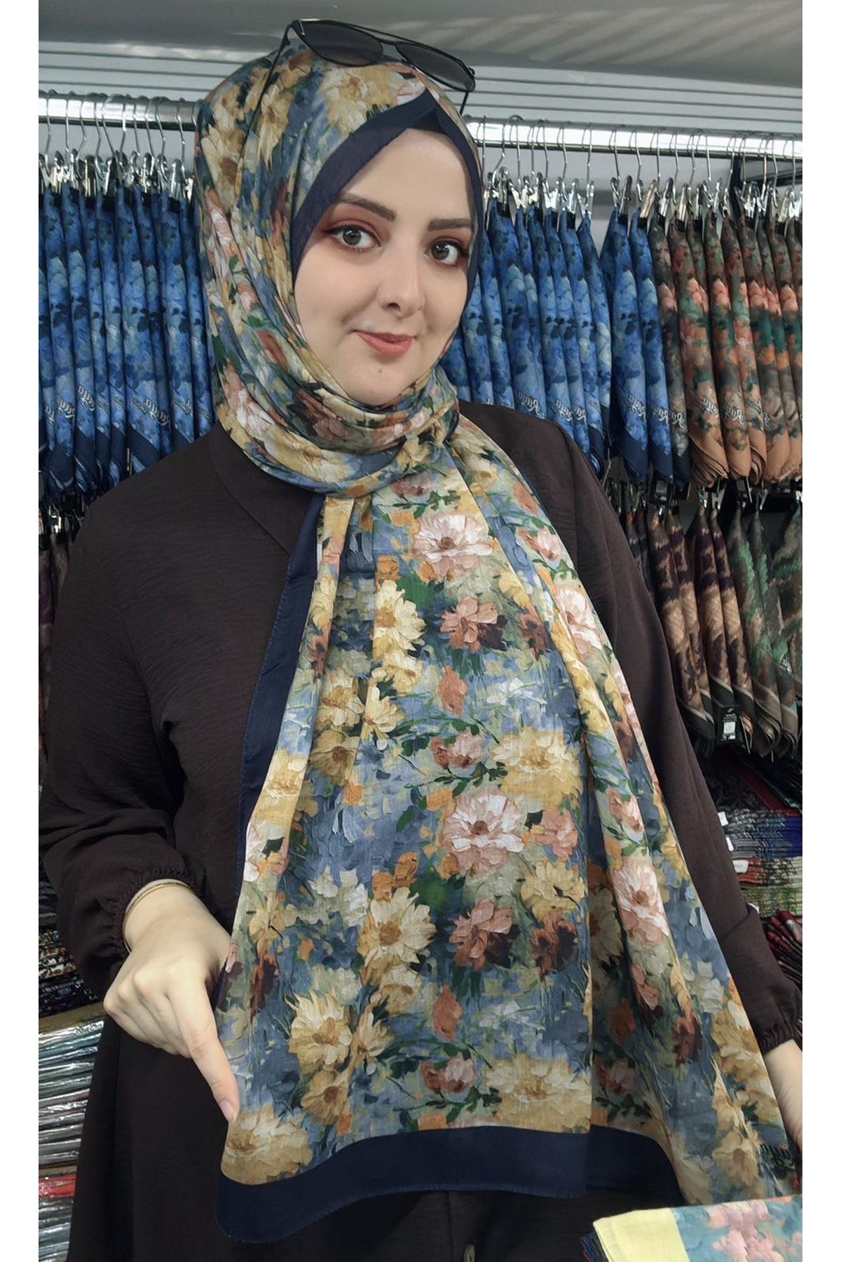  Çiçek Desen Rüya Aura Soft Şal 