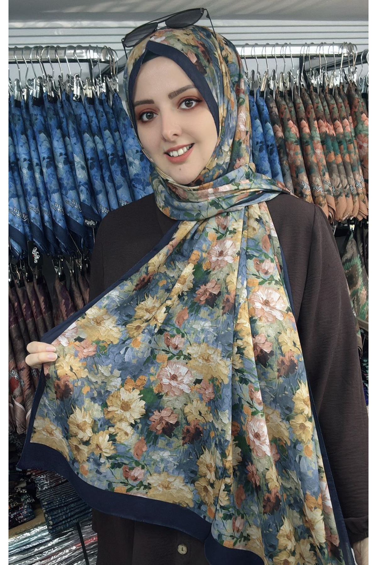  Çiçek Desen Rüya Aura Soft Şal 