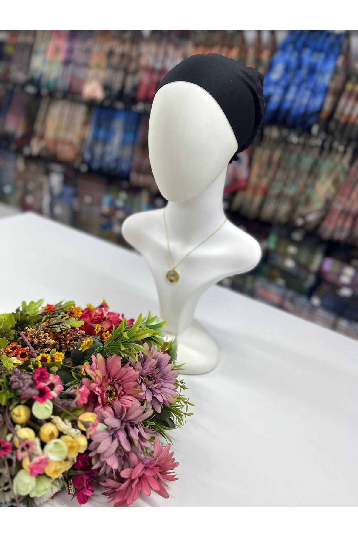 Dikişsiz  Bone Siyah 