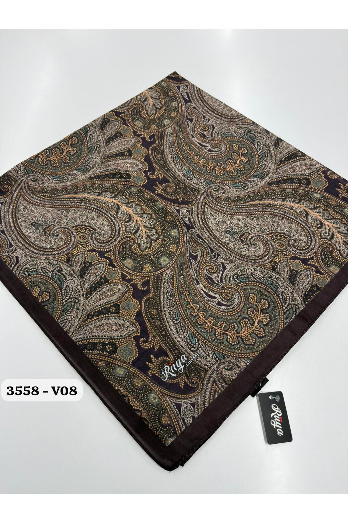 Rüya Lina Etnik Desen Soft Eşarp Kod: 3558 - V08