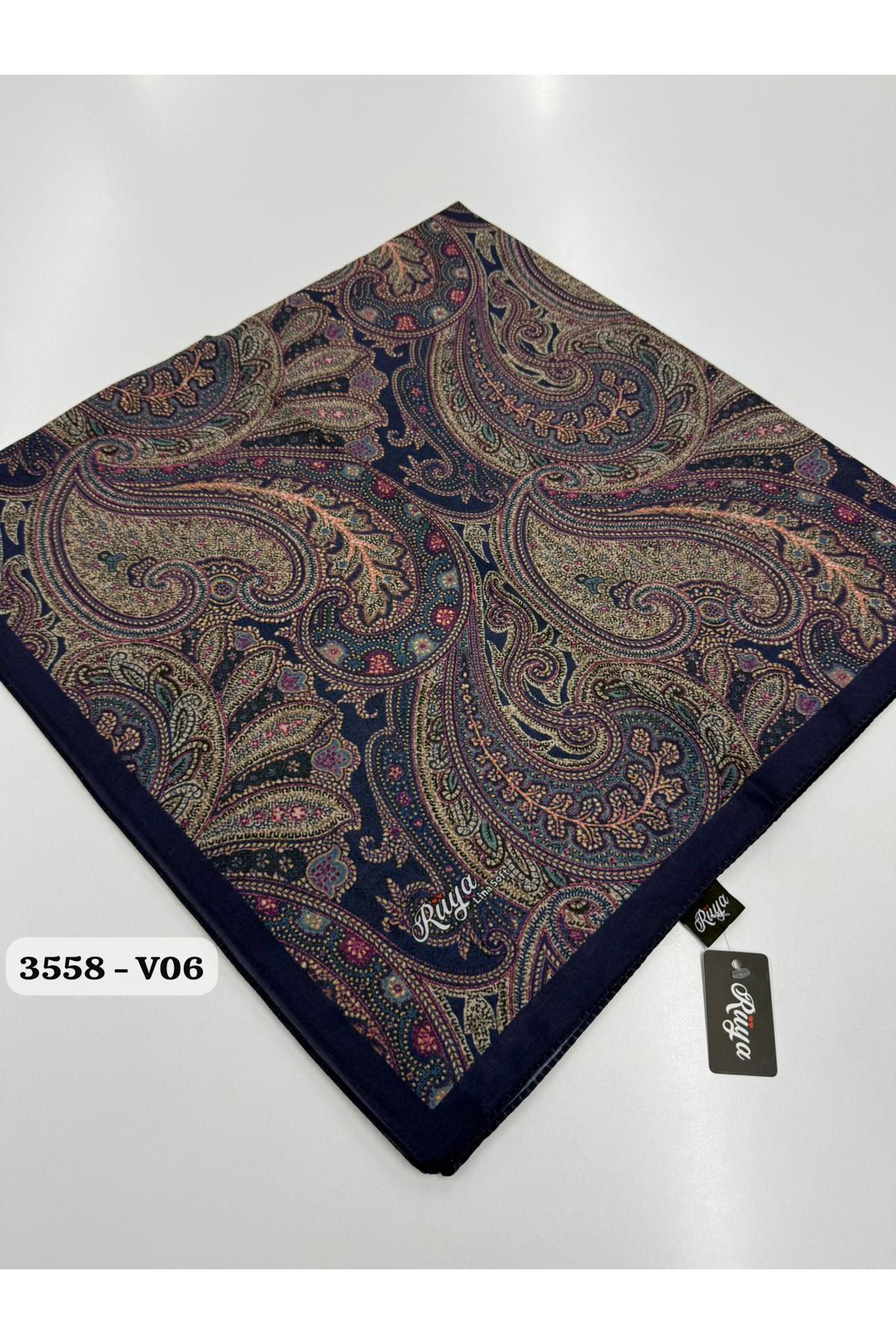 Rüya Lina Etnik Desen Soft Eşarp Kod: 3558 - V06