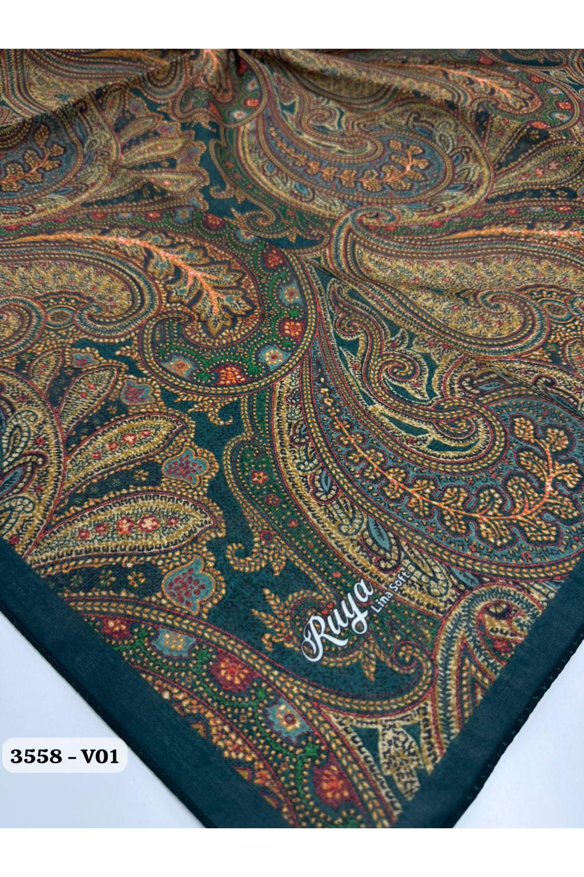 Rüya Lina Etnik Desen Soft Eşarp Kod: 3558 - V01