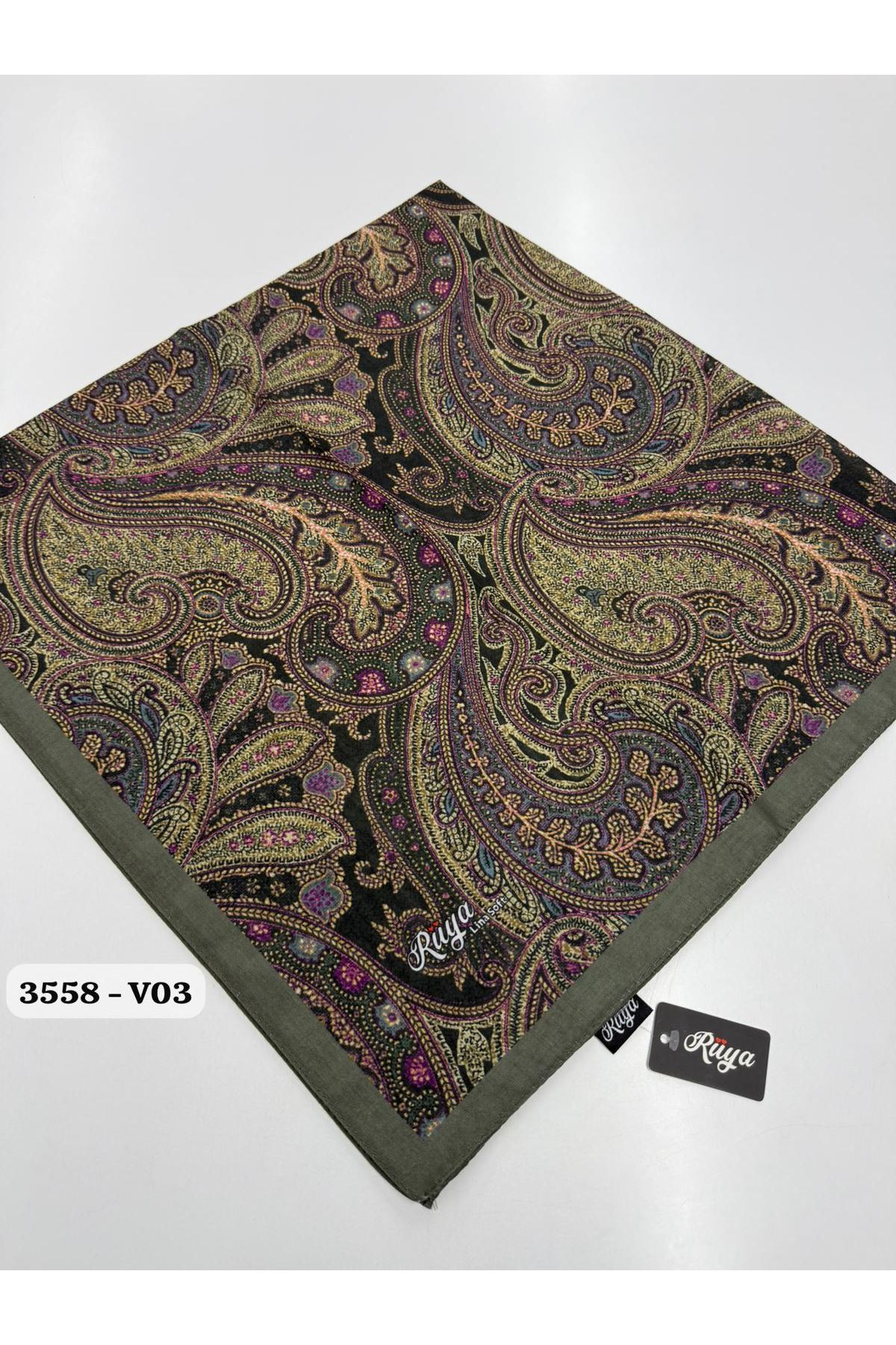 Rüya Lina Etnik Desen Soft Eşarp Kod: 3558 - V03