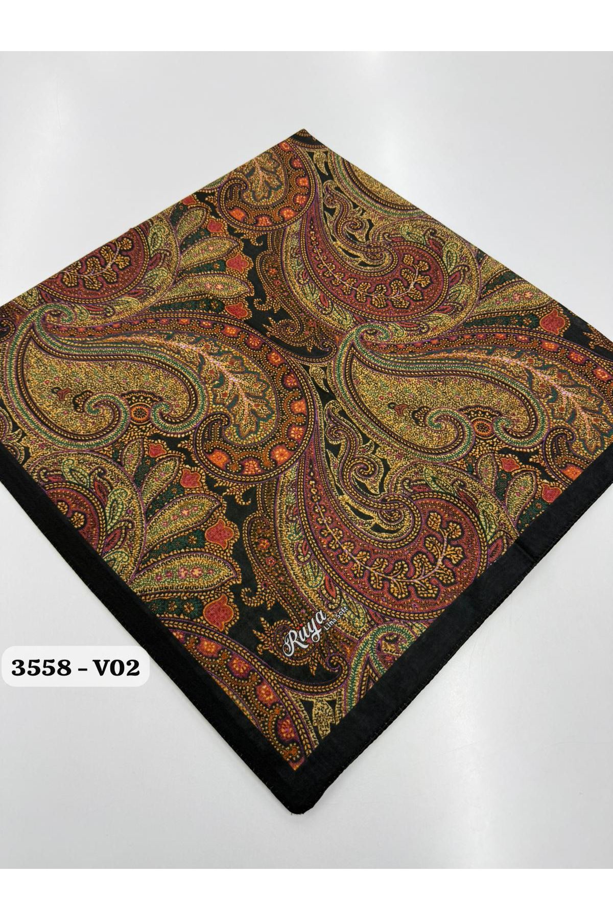 Rüya Lina Etnik Desen Soft Eşarp Kod: 3558 - V02