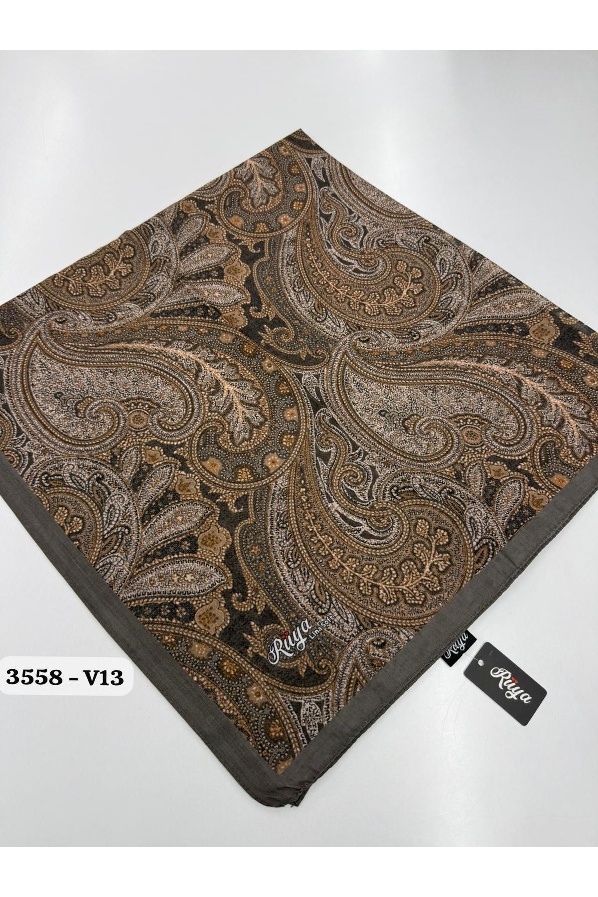 Rüya Lina Etnik Desen Soft Eşarp Kod: 3558 - V13