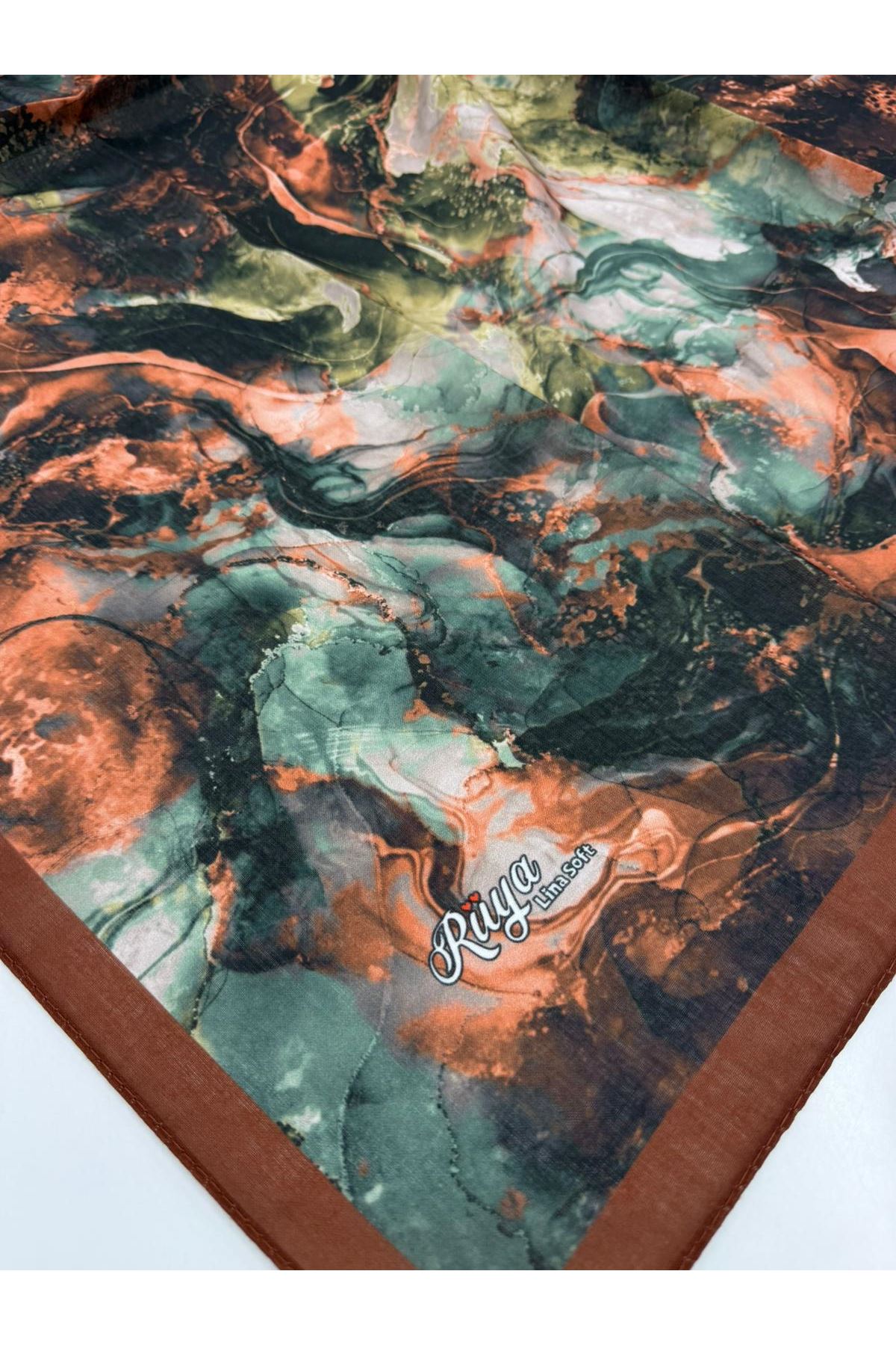 Rüya Lina Alsu Desen Soft Eşarp Kod: 3570 - V13