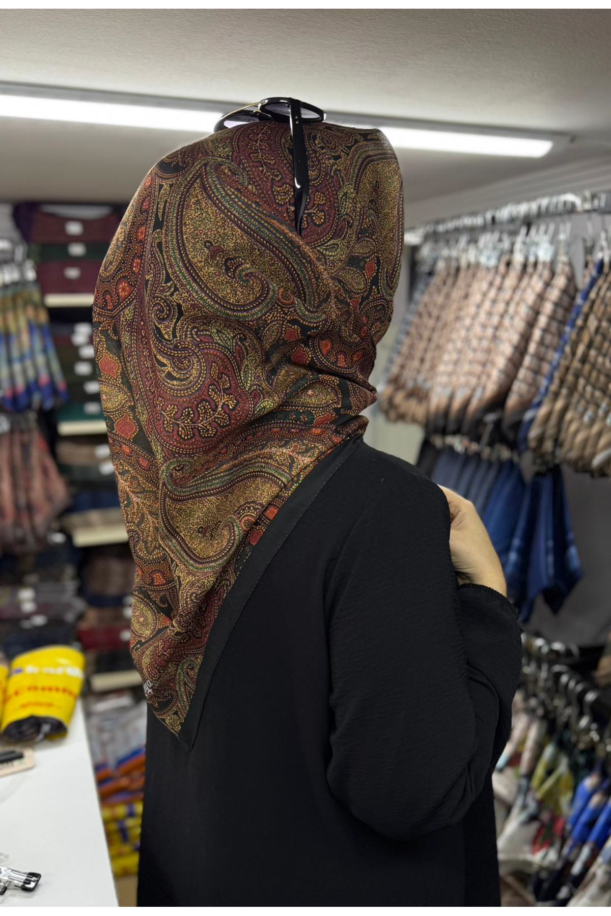 Rüya Lina Etnik Desen Soft Eşarp Kod: 3558 - V02