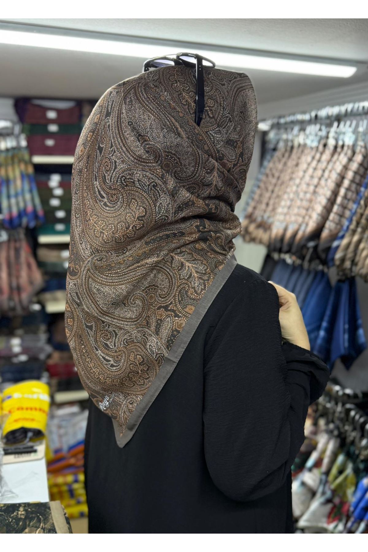 Rüya Lina Etnik Desen Soft Eşarp Kod: 3558 - V13