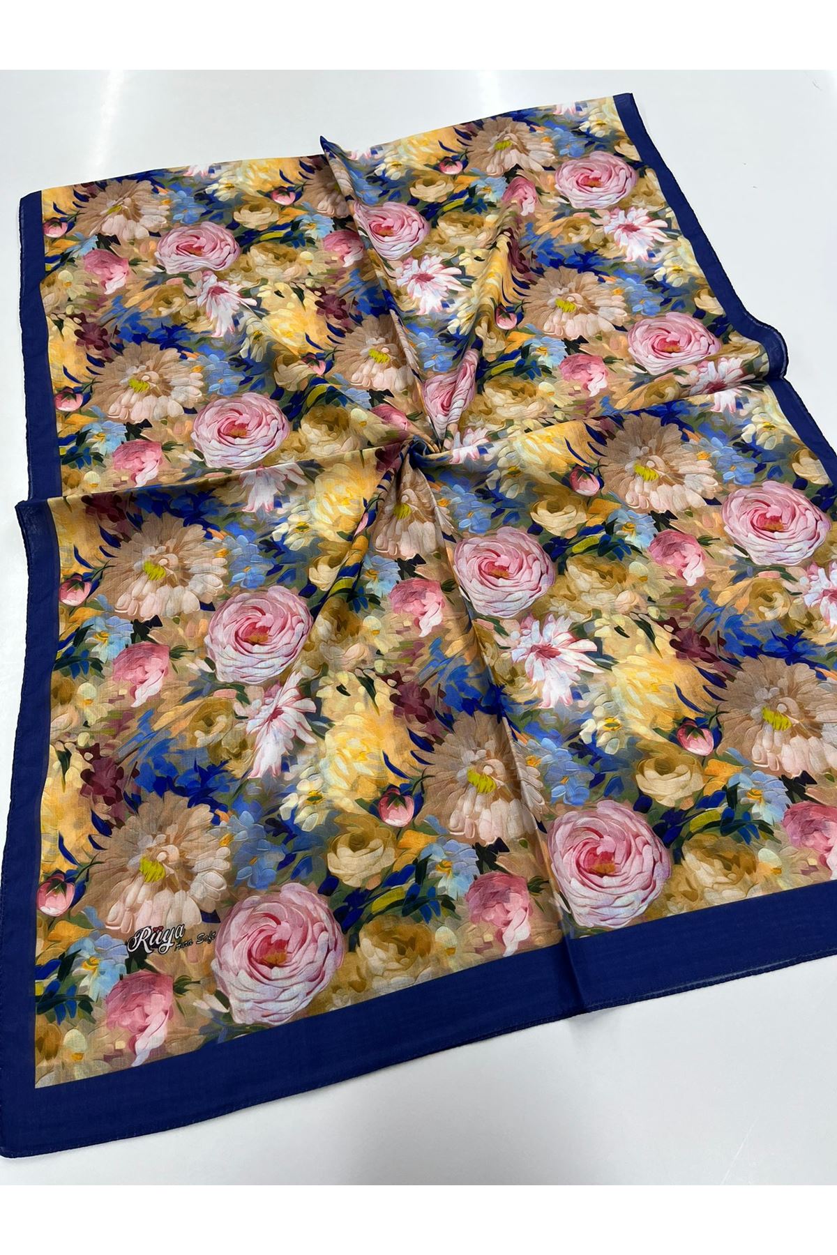 Şakayık Desen Rüya Aura Soft Şal 