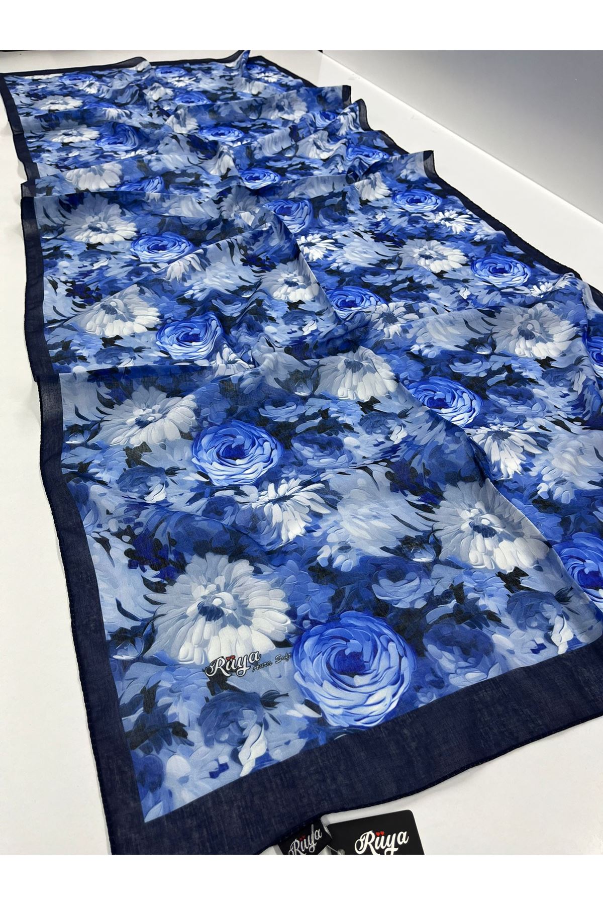 Şakayık Desen Rüya Aura Soft Şal