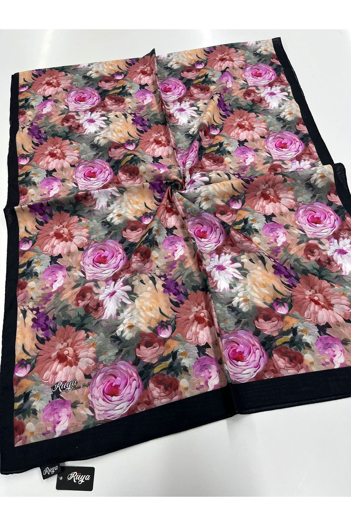 Şakayık Desen Rüya Aura Soft Şal 