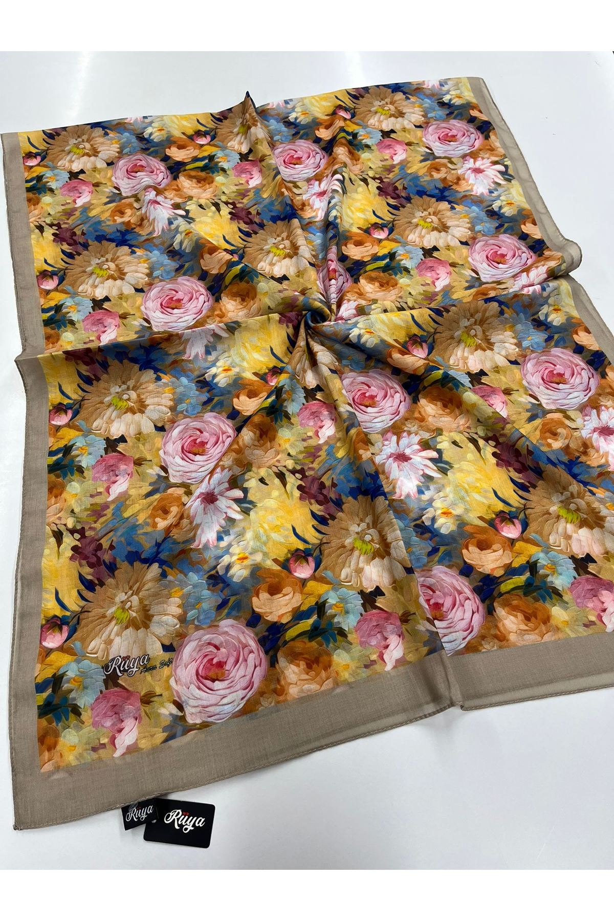 Şakayık Desen Rüya Aura Soft Şal 