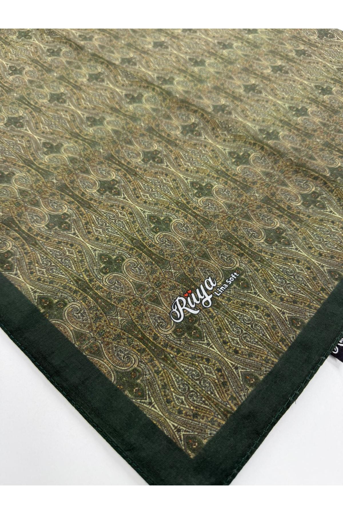 Rüya Lina Minimal Desen Soft Eşarp (Yeşil)