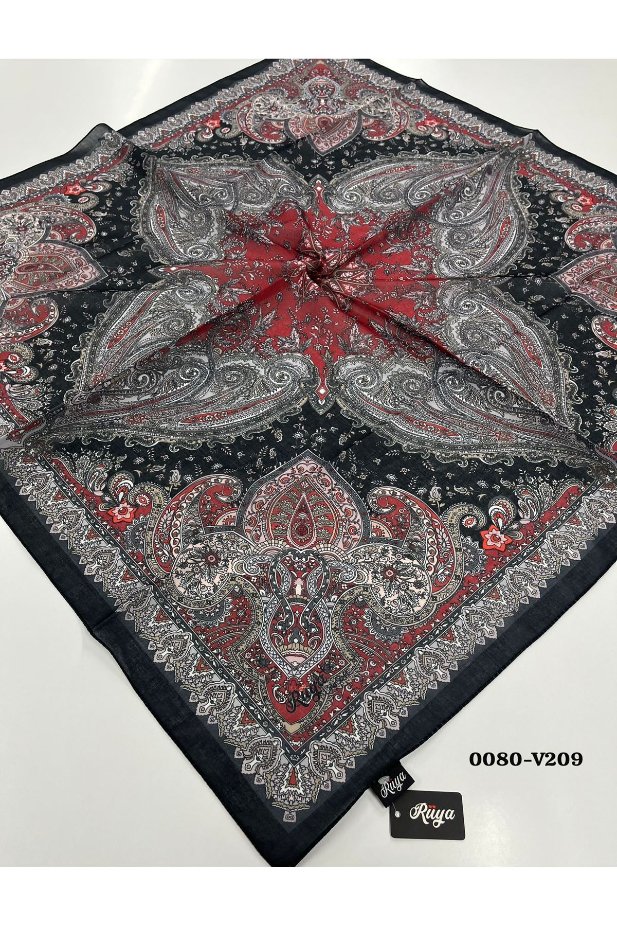 Rüya Lina Etnik Desen Soft Eşarp Kod: 0080 - V209