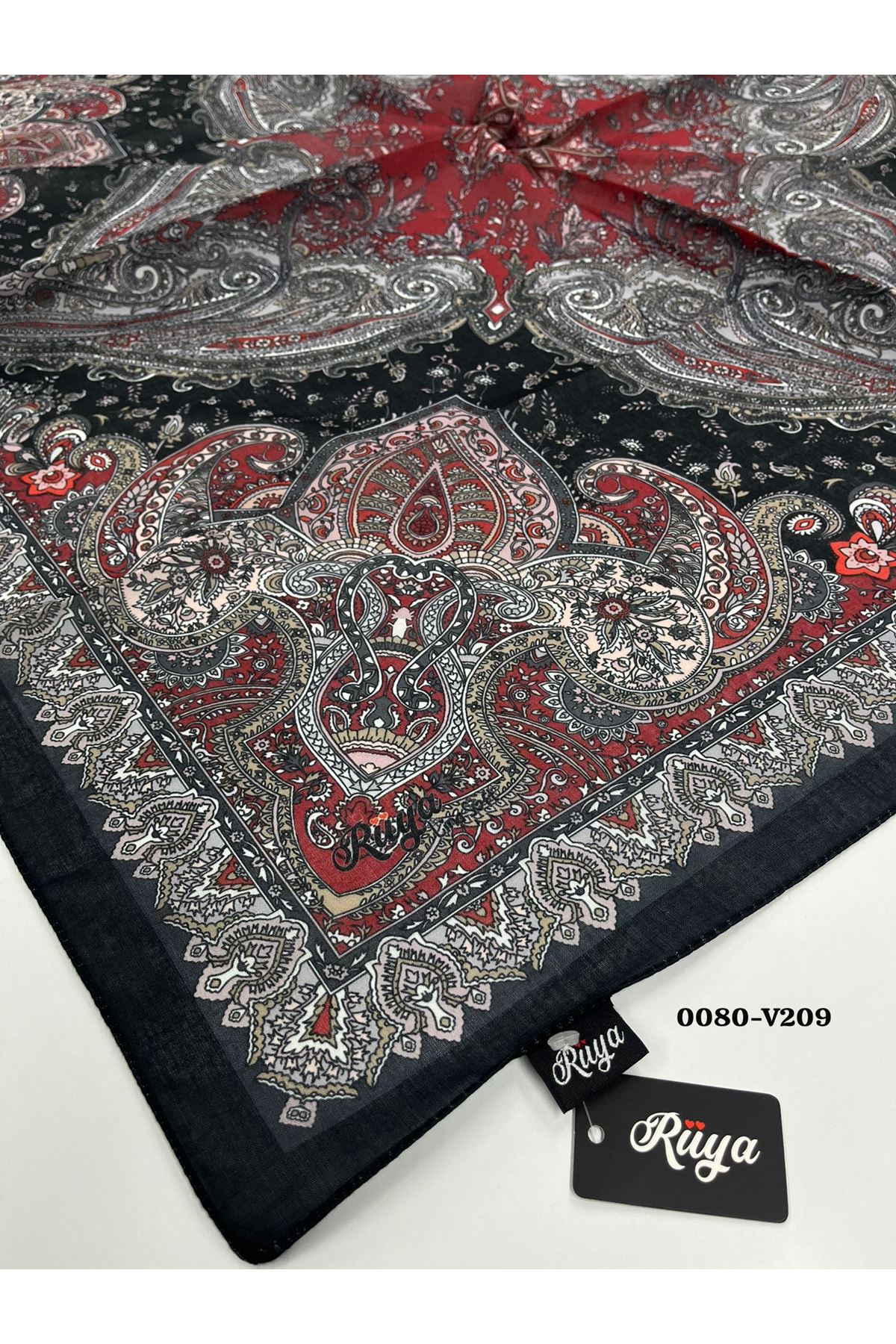 Rüya Lina Etnik Desen Soft Eşarp Kod: 0080 - V209