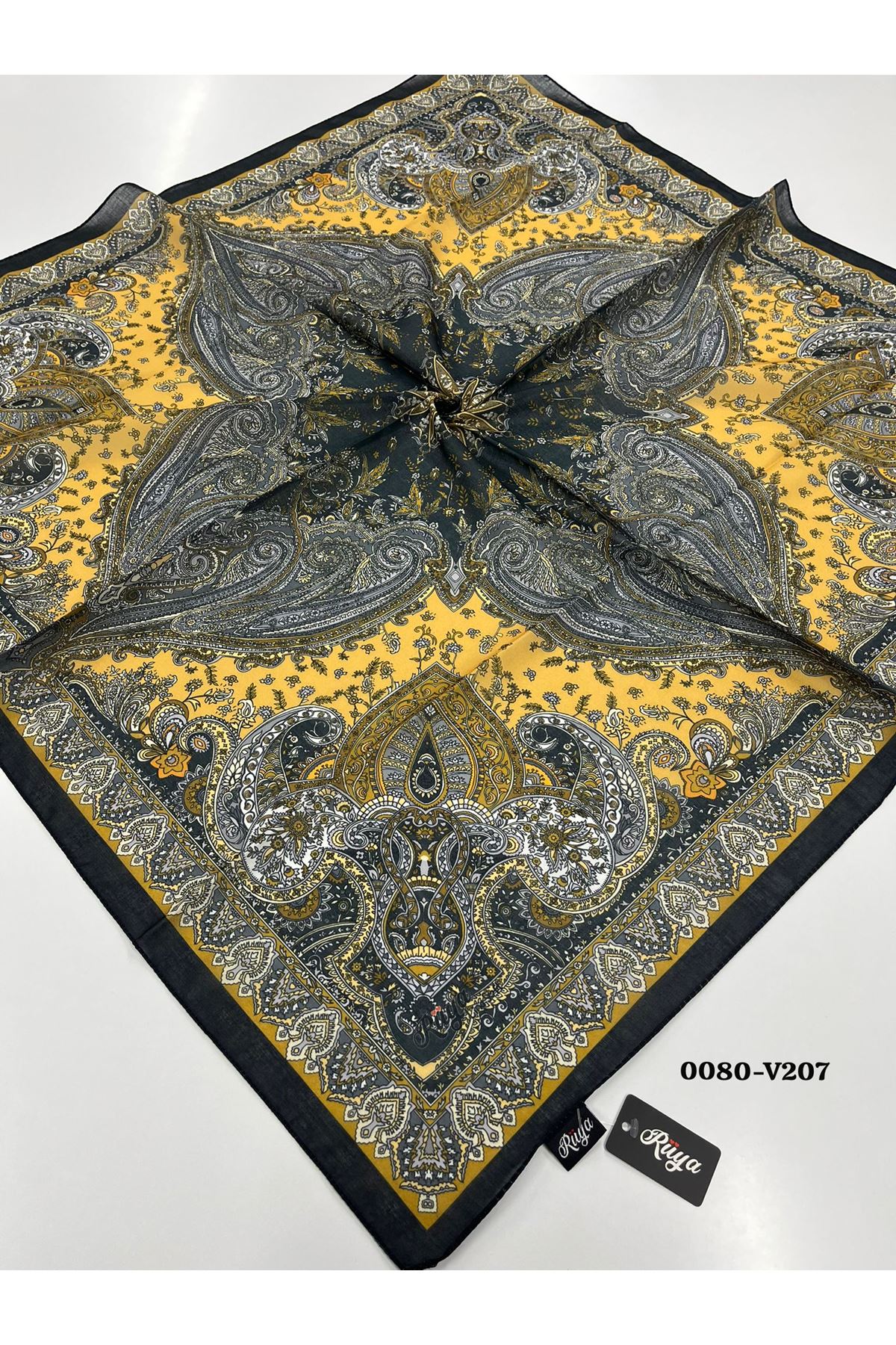 Rüya Lina Etnik Desen Soft Eşarp Kod: 0080 - V207